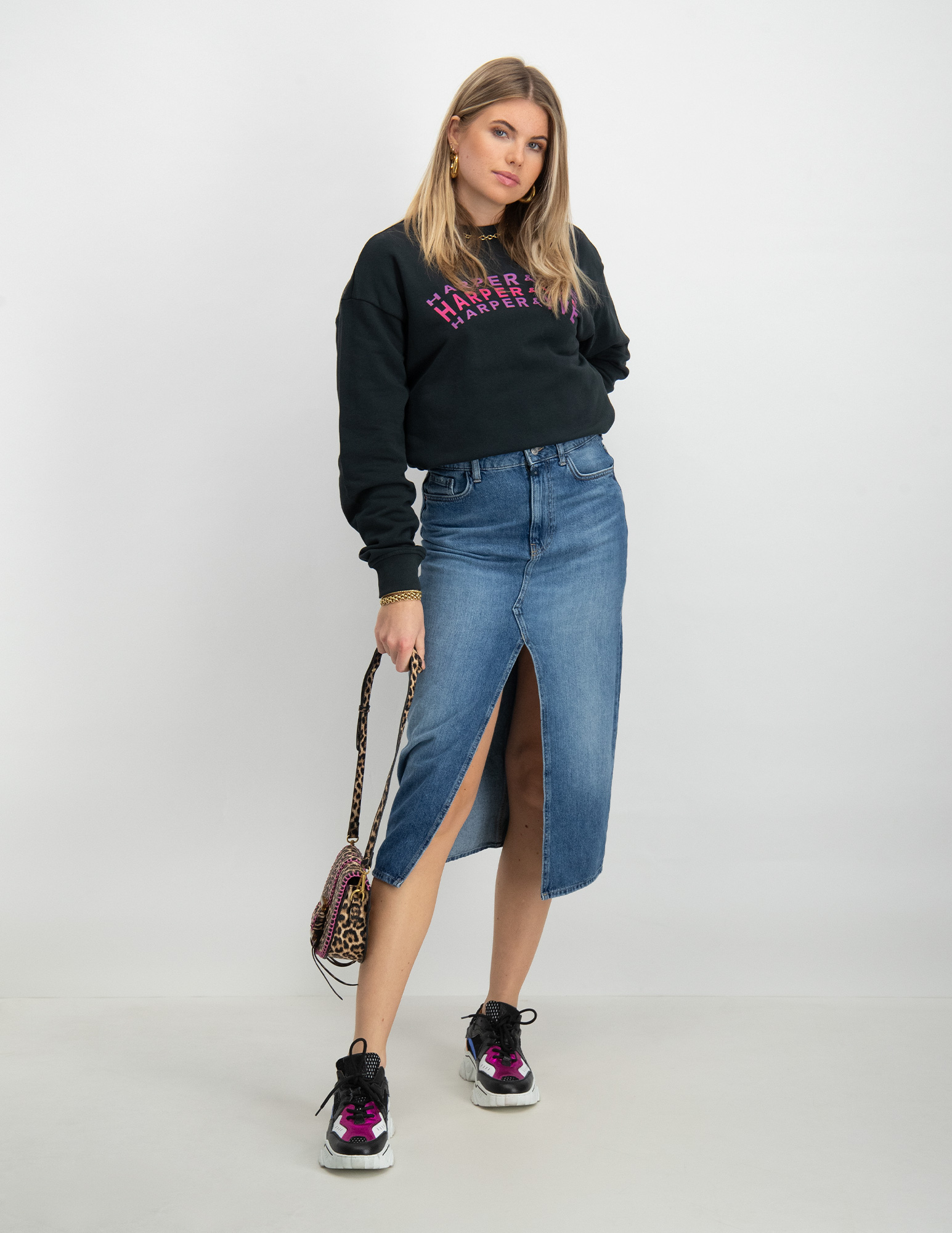 Cup of Joe Lange rok Helen Helen Blauw