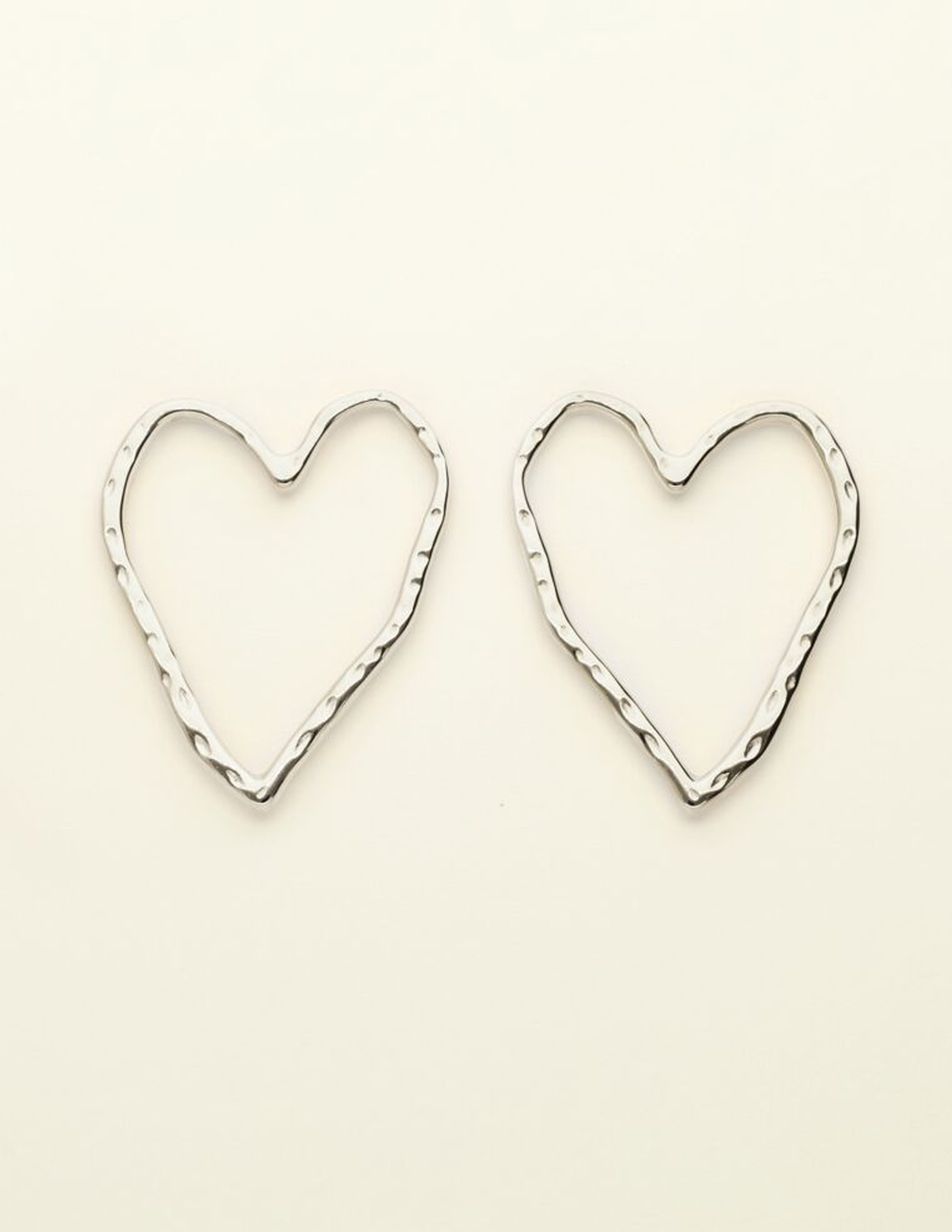 My Jewellery Oorbellen big open heart MJ09538 Zilver