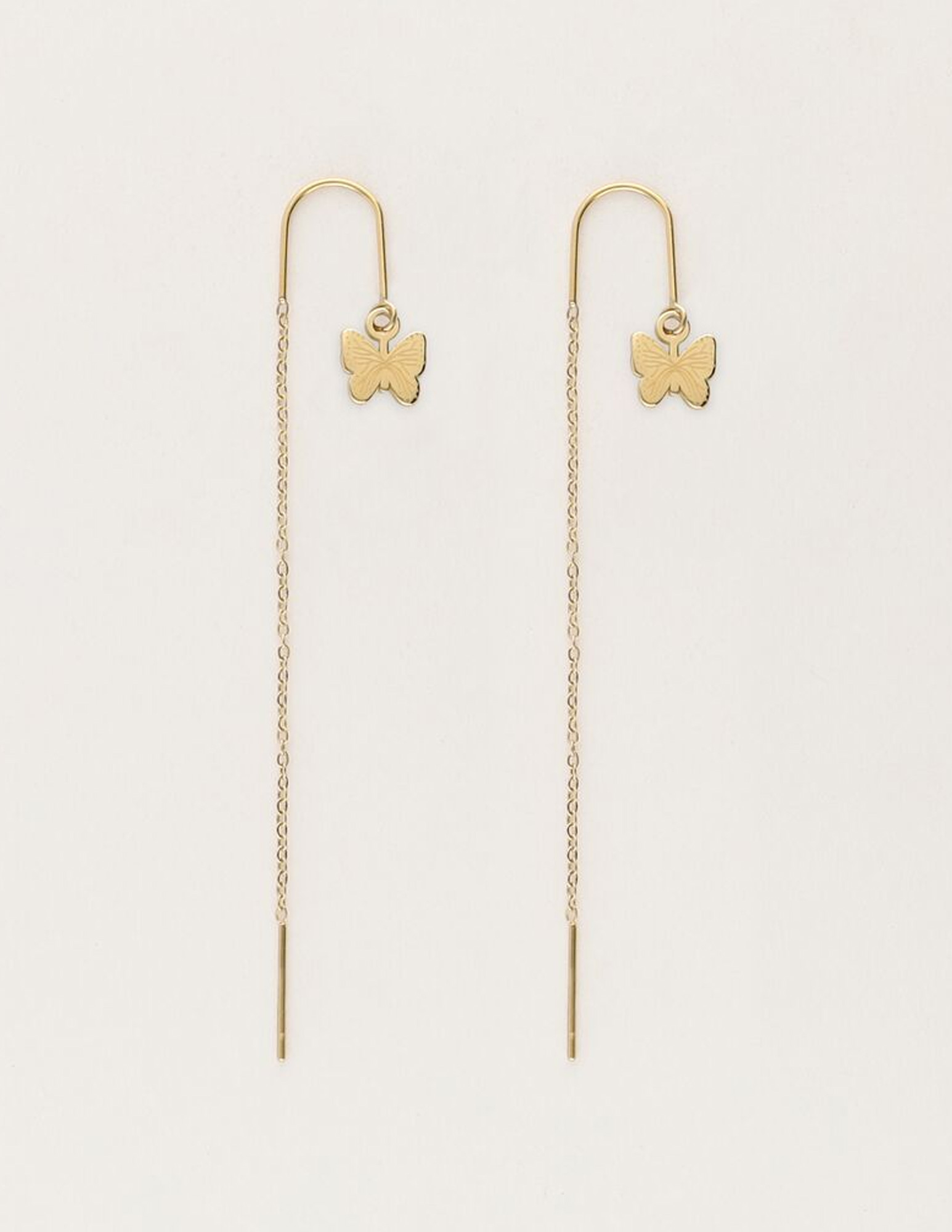 My Jewellery Oorhangers met vlinder MJ11486 Goud