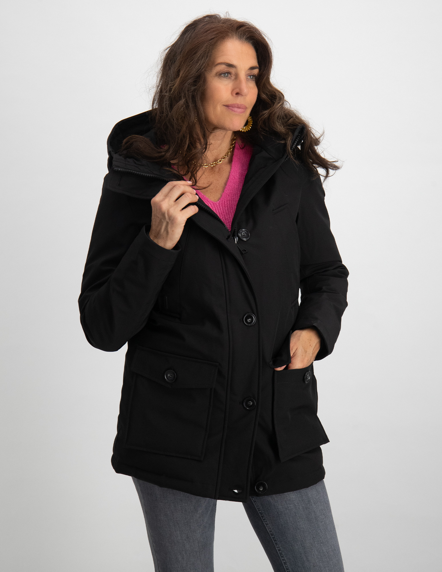 AIRFORCE Parka Alma FRW0837 Zwart