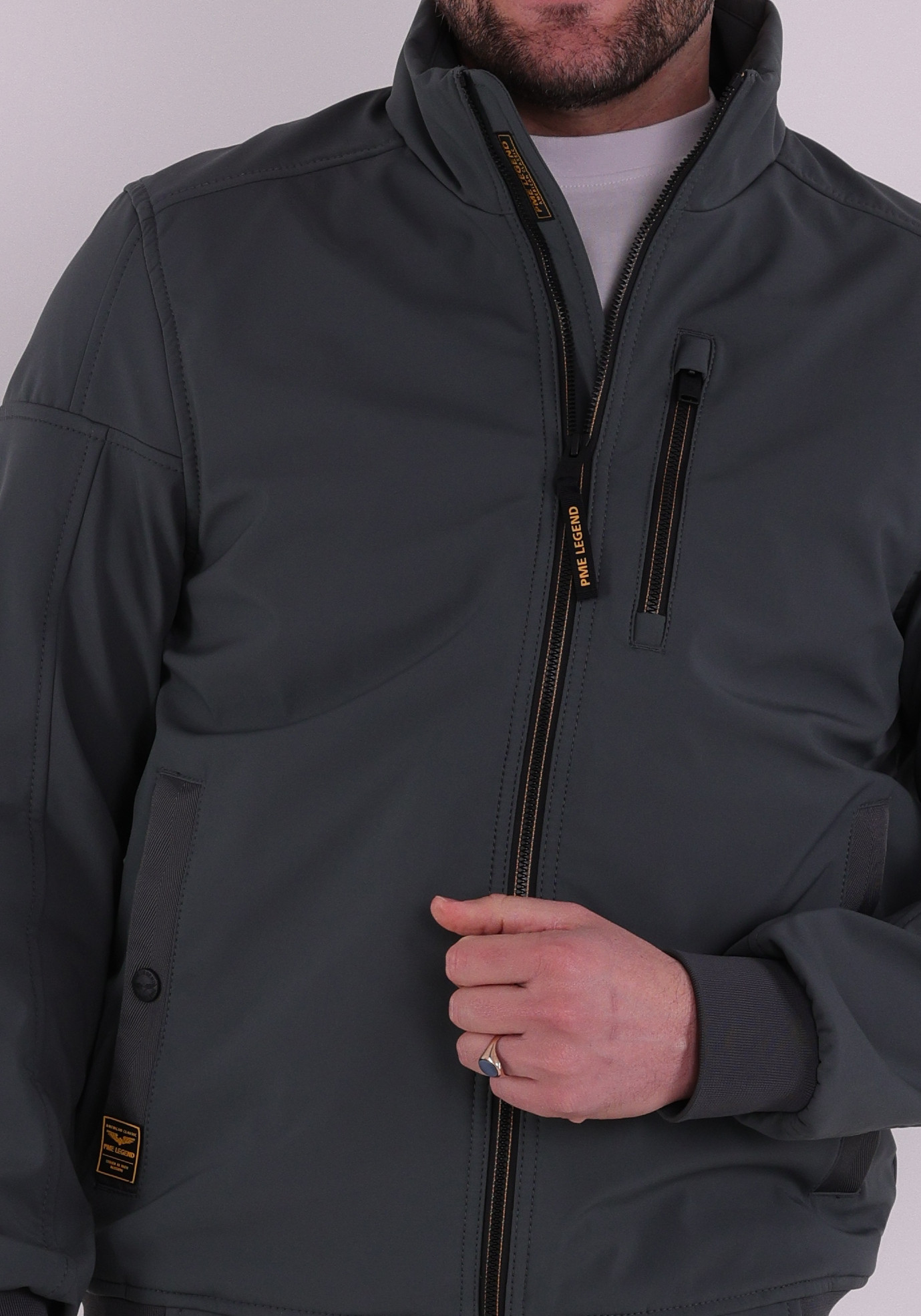 PME Legend Jas Flight jacket PJA2602108 Midden groen