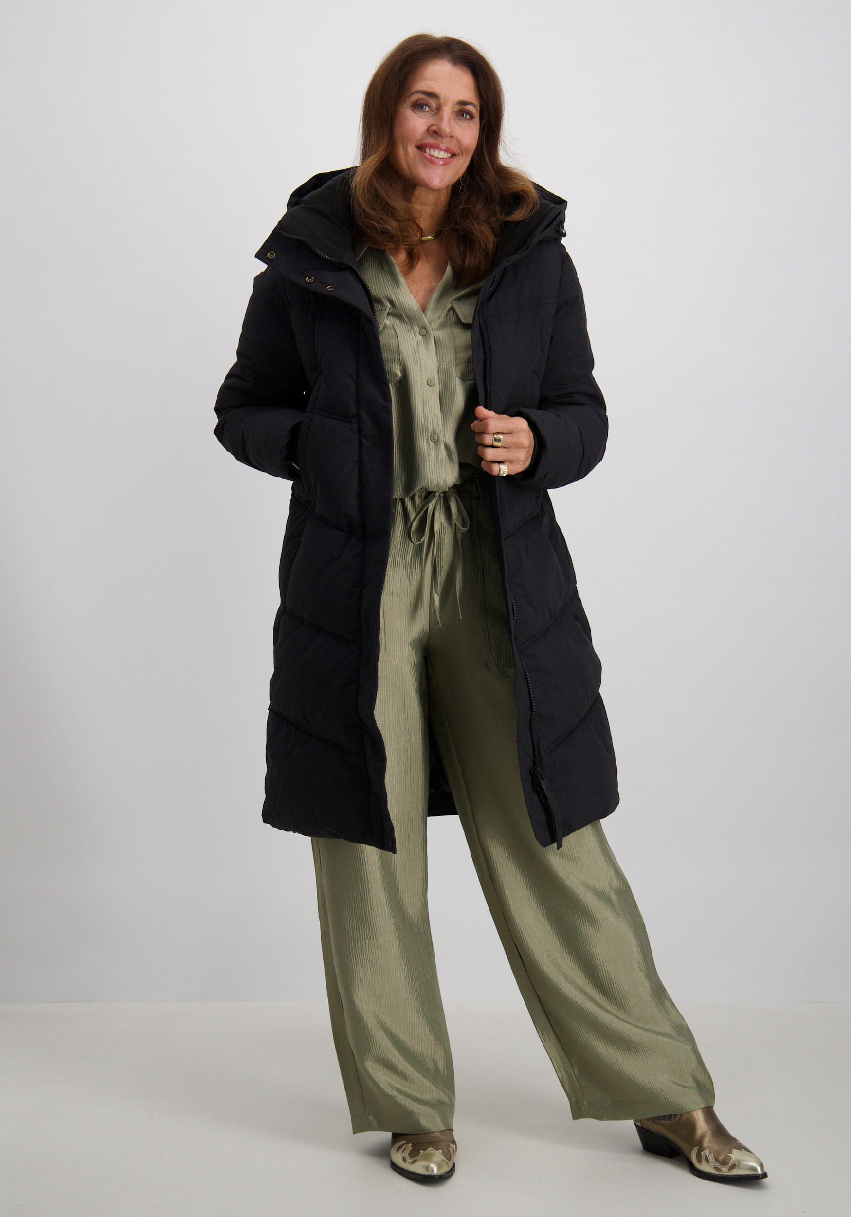 KHUJO Winterjas Graya 1253CO253 Zwart