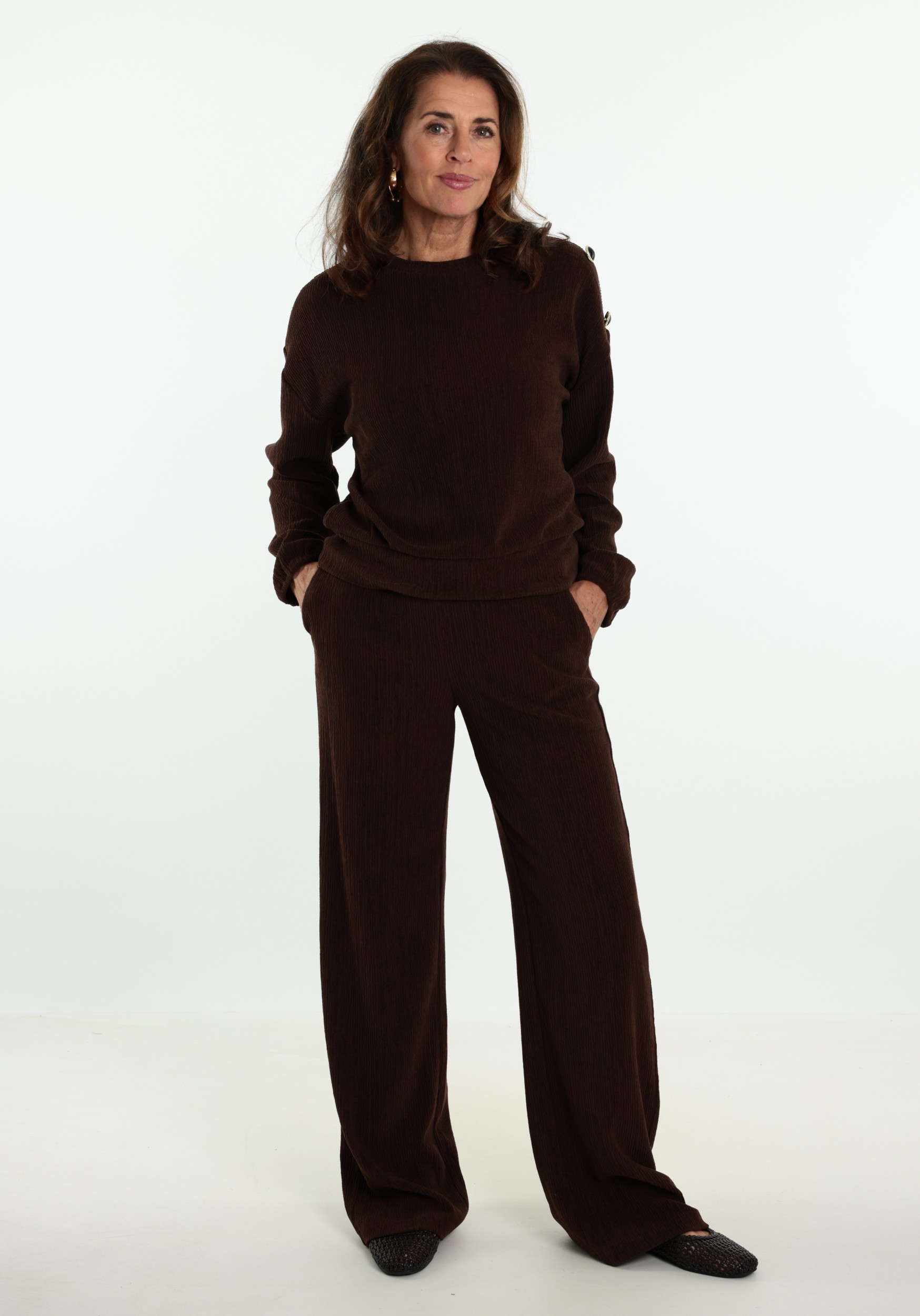 Tramontana Sweater Dropped C49-21-601 Bruin