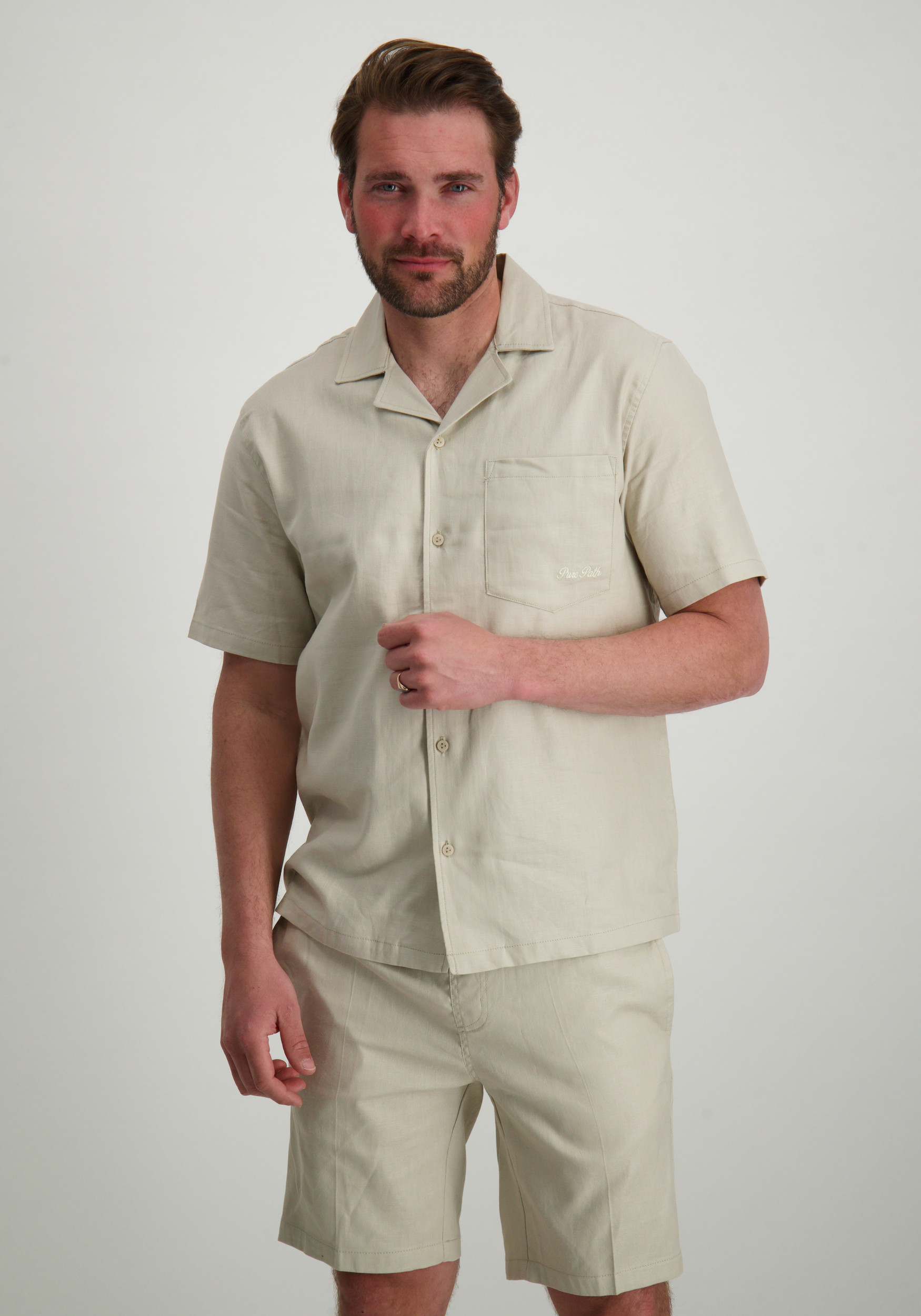 Pure White Overhemd 25010214 Beige