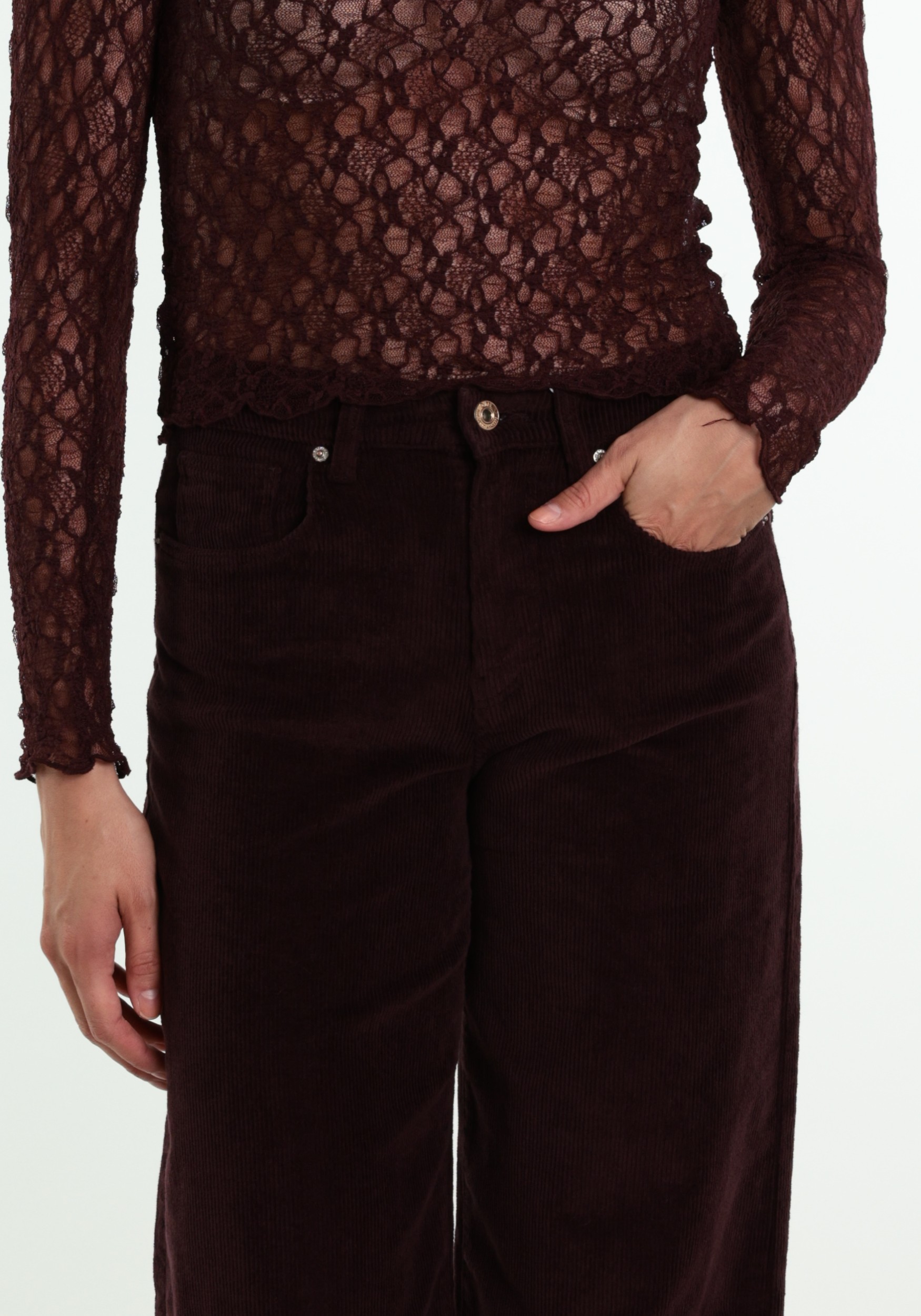 ONLY Broek Hope 15263179 Donker Paars