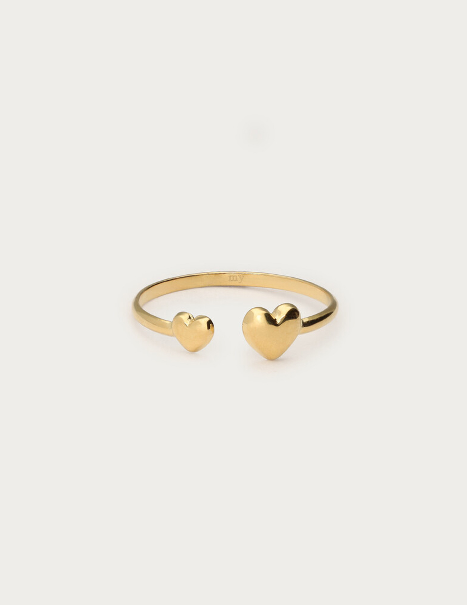 My Jewellery Ring met dubbel hartje MJ14829 Goud