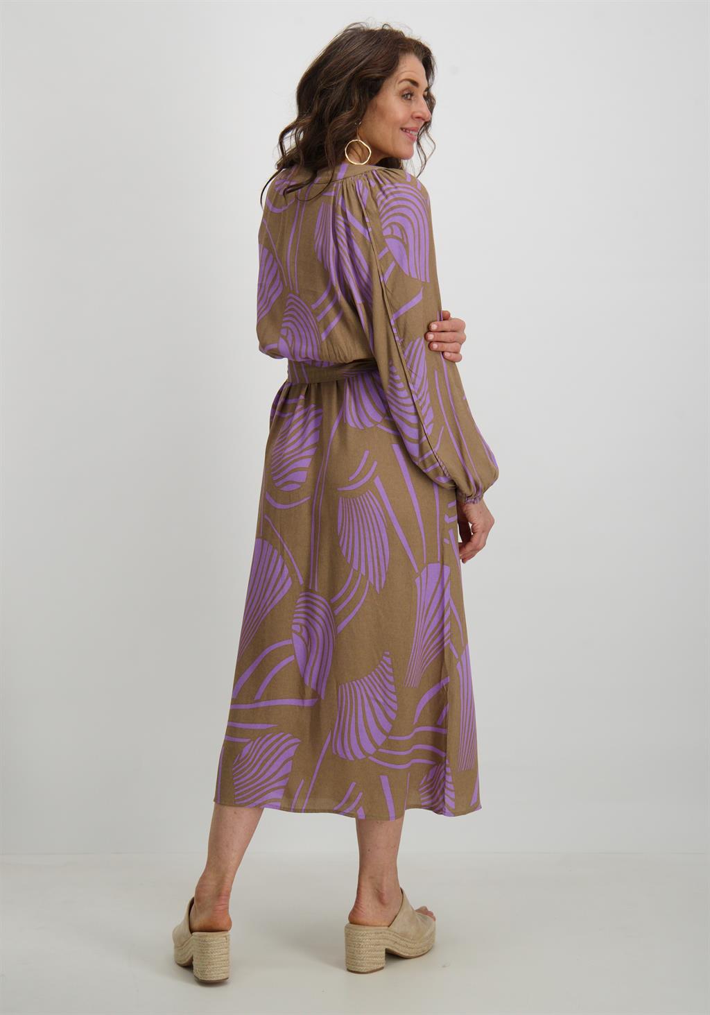 Aaiko BV Lange jurk Krissy Licht bruin