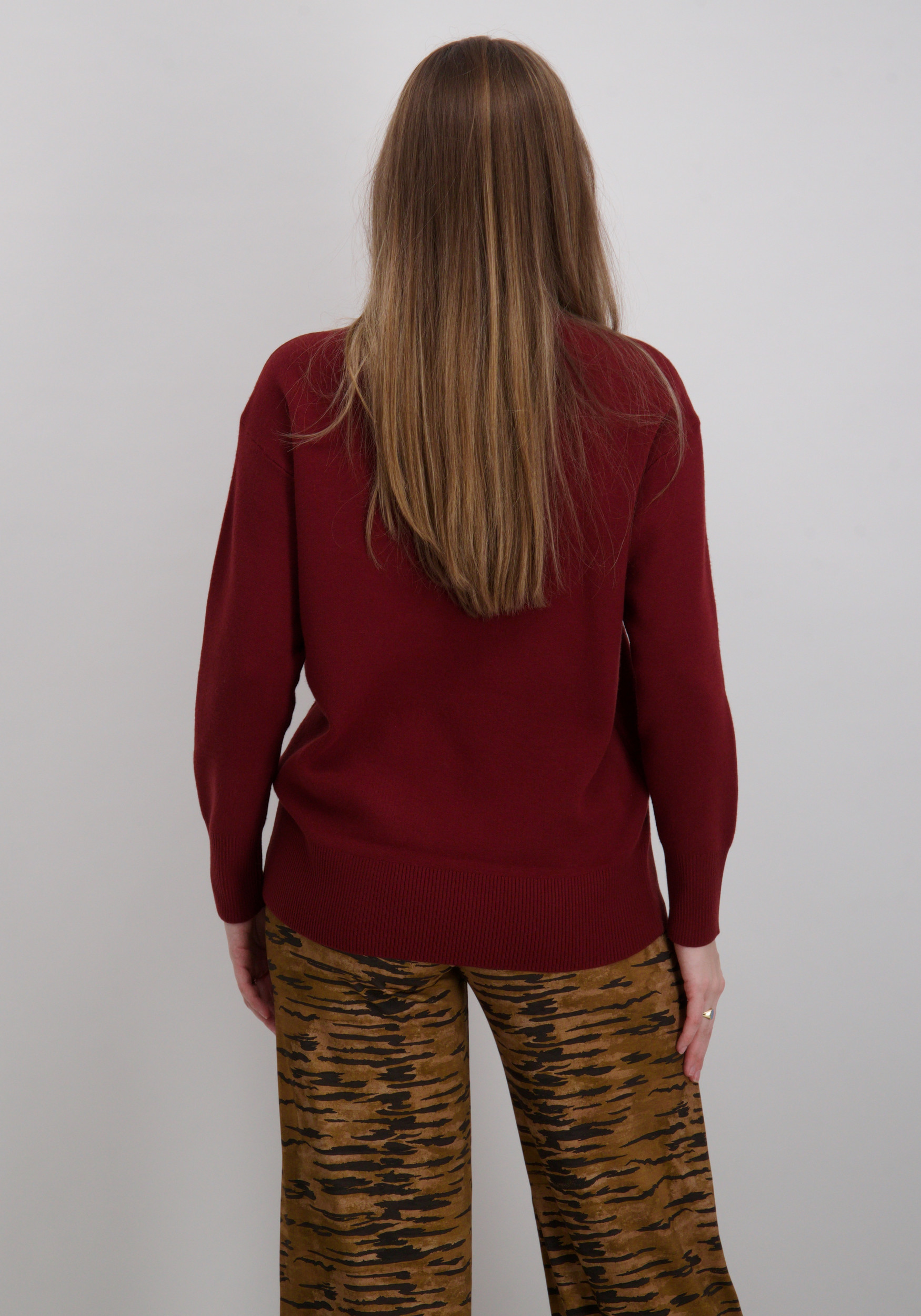 Vero moda Trui Gold art 10332413 Steenrood