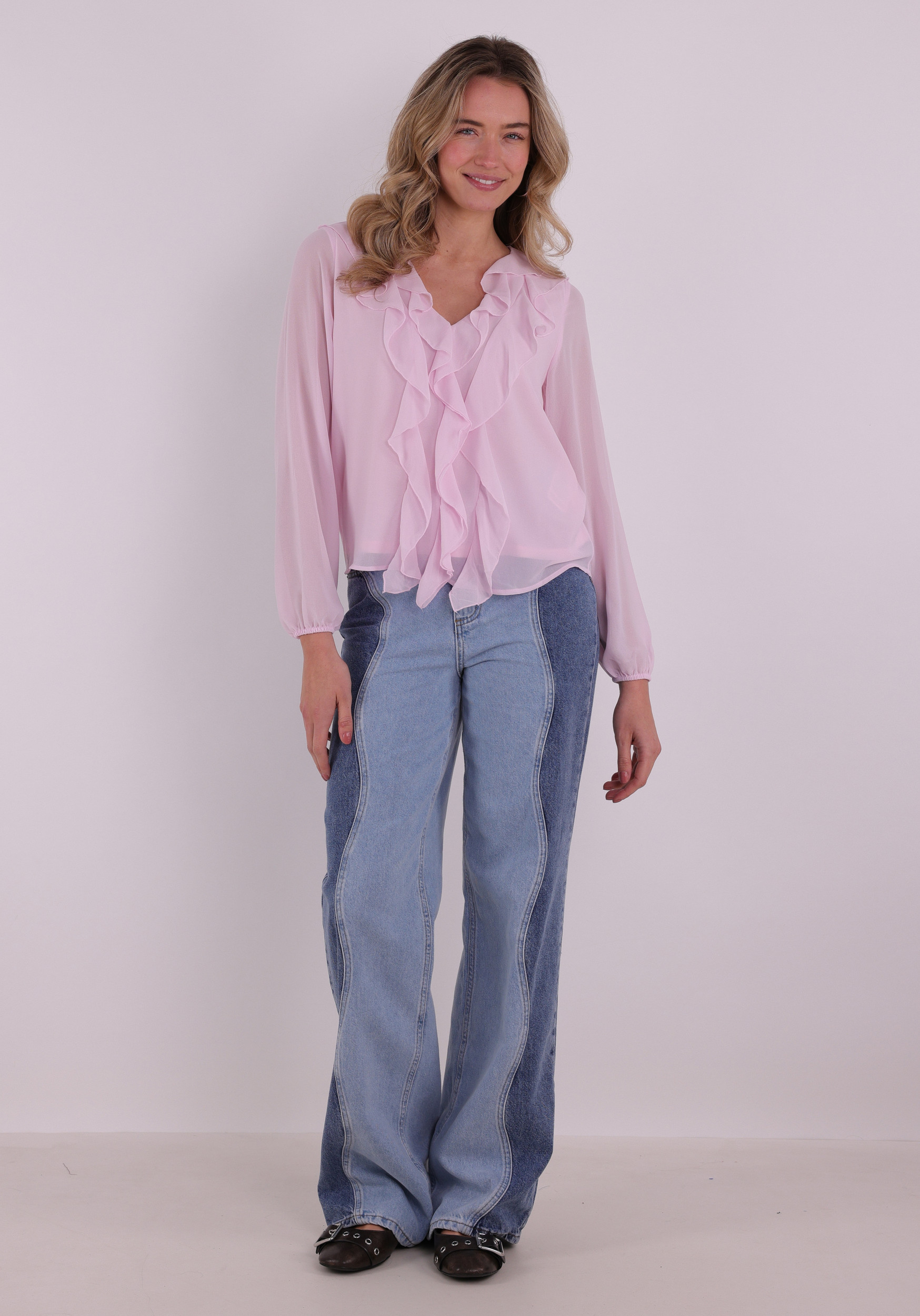 Vila Blouse Ane 14114604 Licht rose