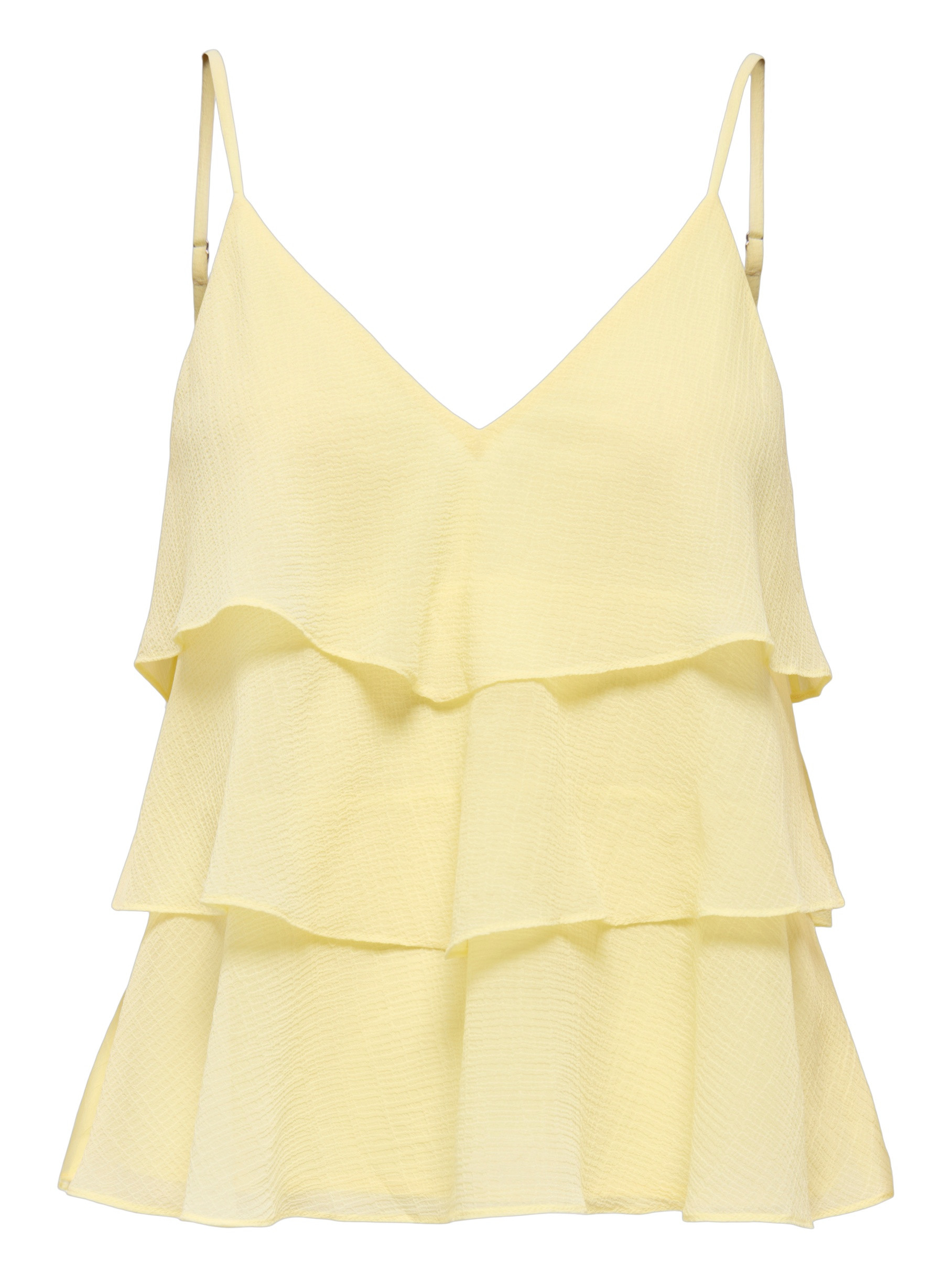 ONLY Top Linn 15351364 Licht geel