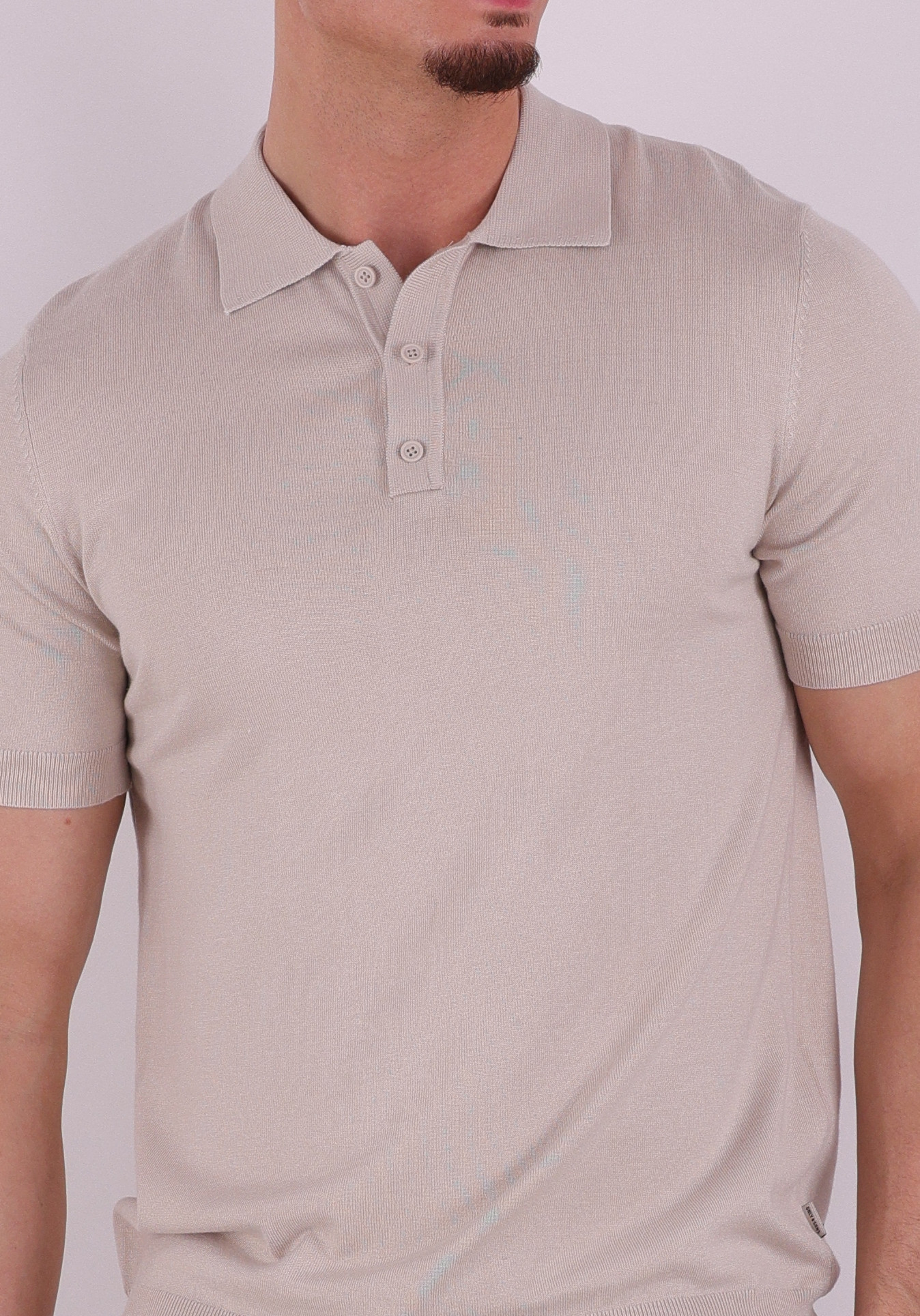 ONLY & SONS Polo Wyler 22022219 Zand