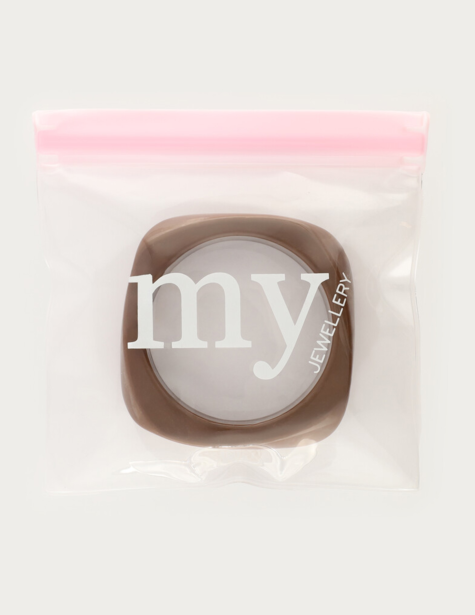 My Jewellery Bangle resin MJ15348 Donker bruin