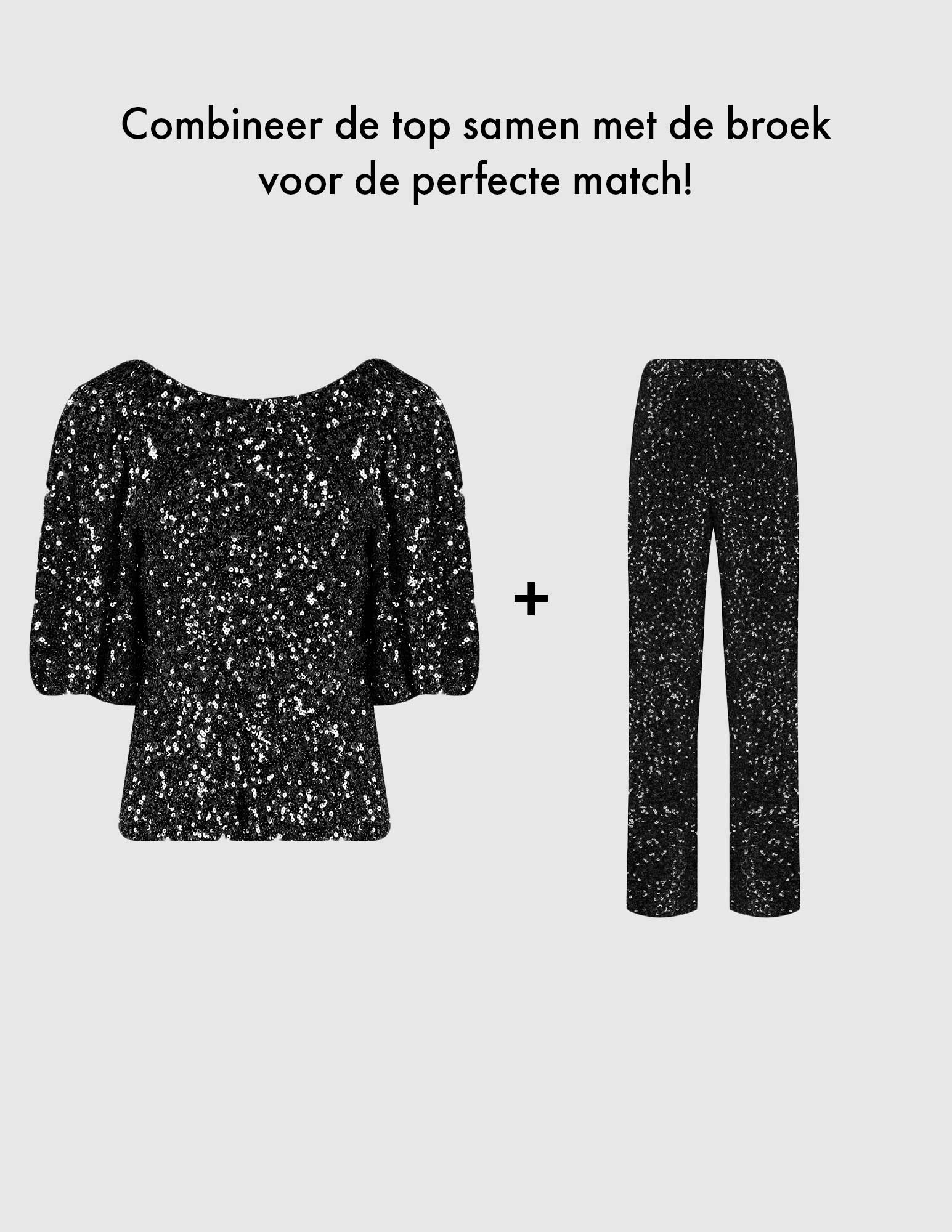 Harper & Yve Top Marsja DW24P603 Zwart