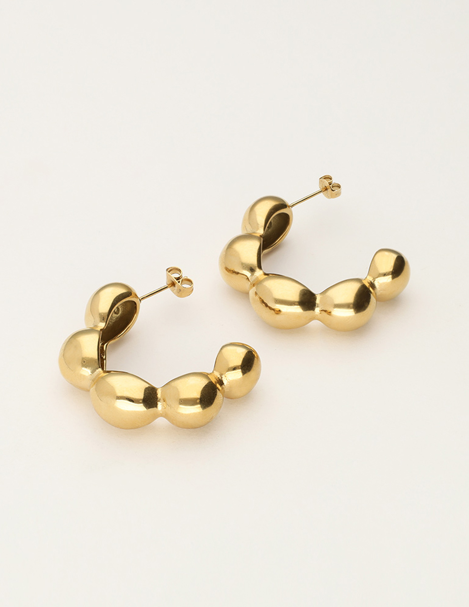 My Jewellery Bold oorringen met bubbel MJ11252 Goud