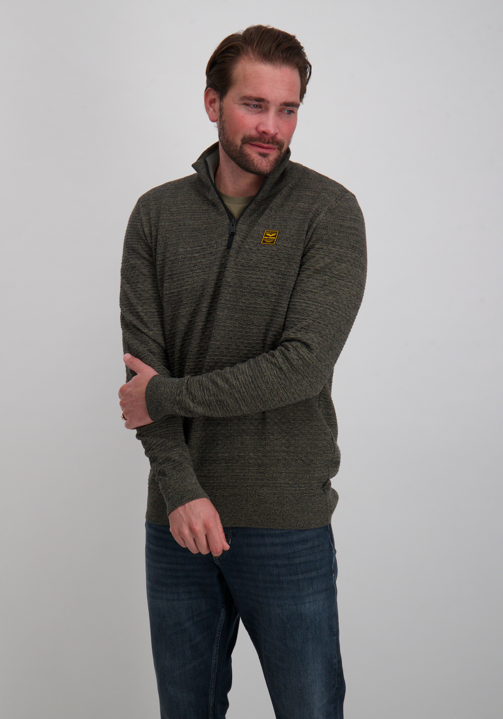 PME Legend Trui PKW2510301 Midden groen