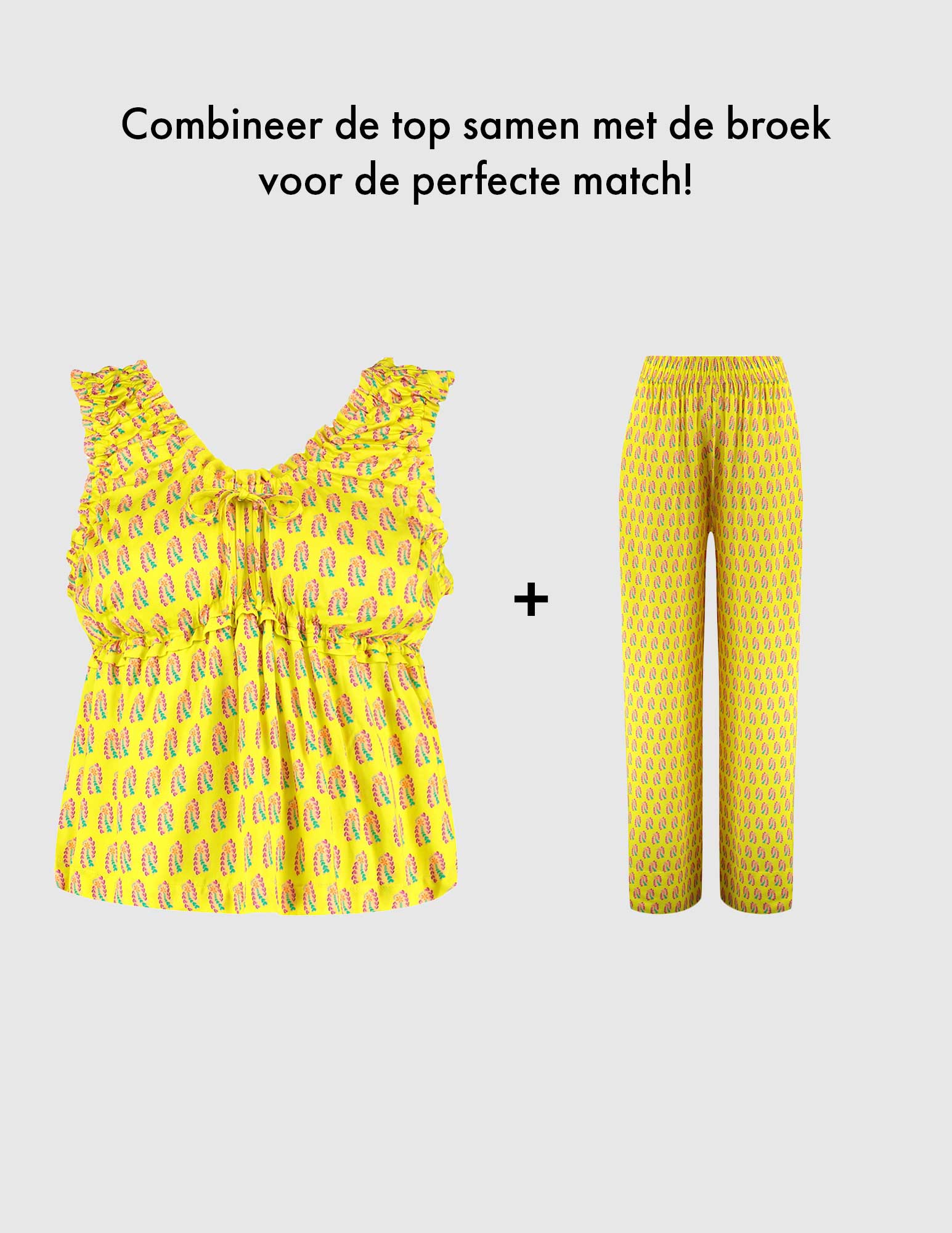 Harper & Yve Top Eileen HS25J404 Geel