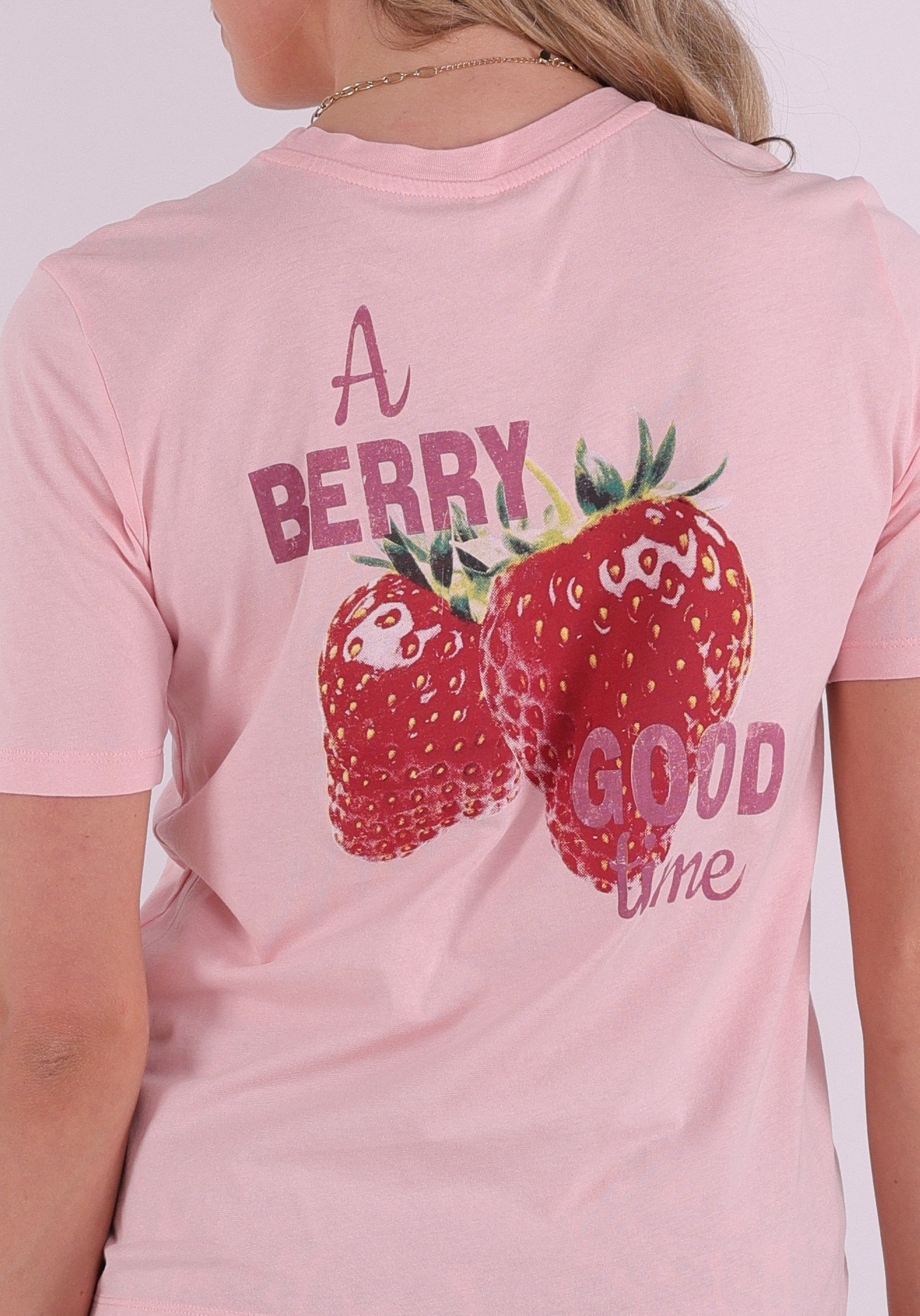 Only T-shirt Lucy 15367829 Licht rose