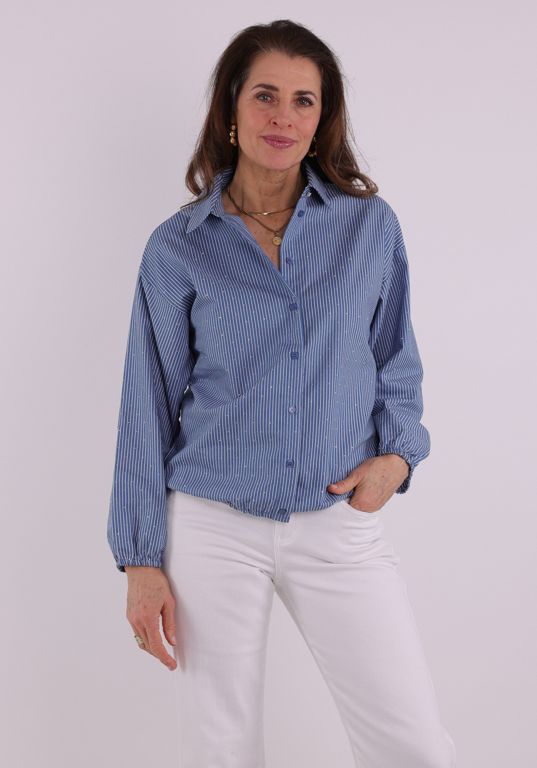 Tramontana Blouse striped C02-19-301 Blauw