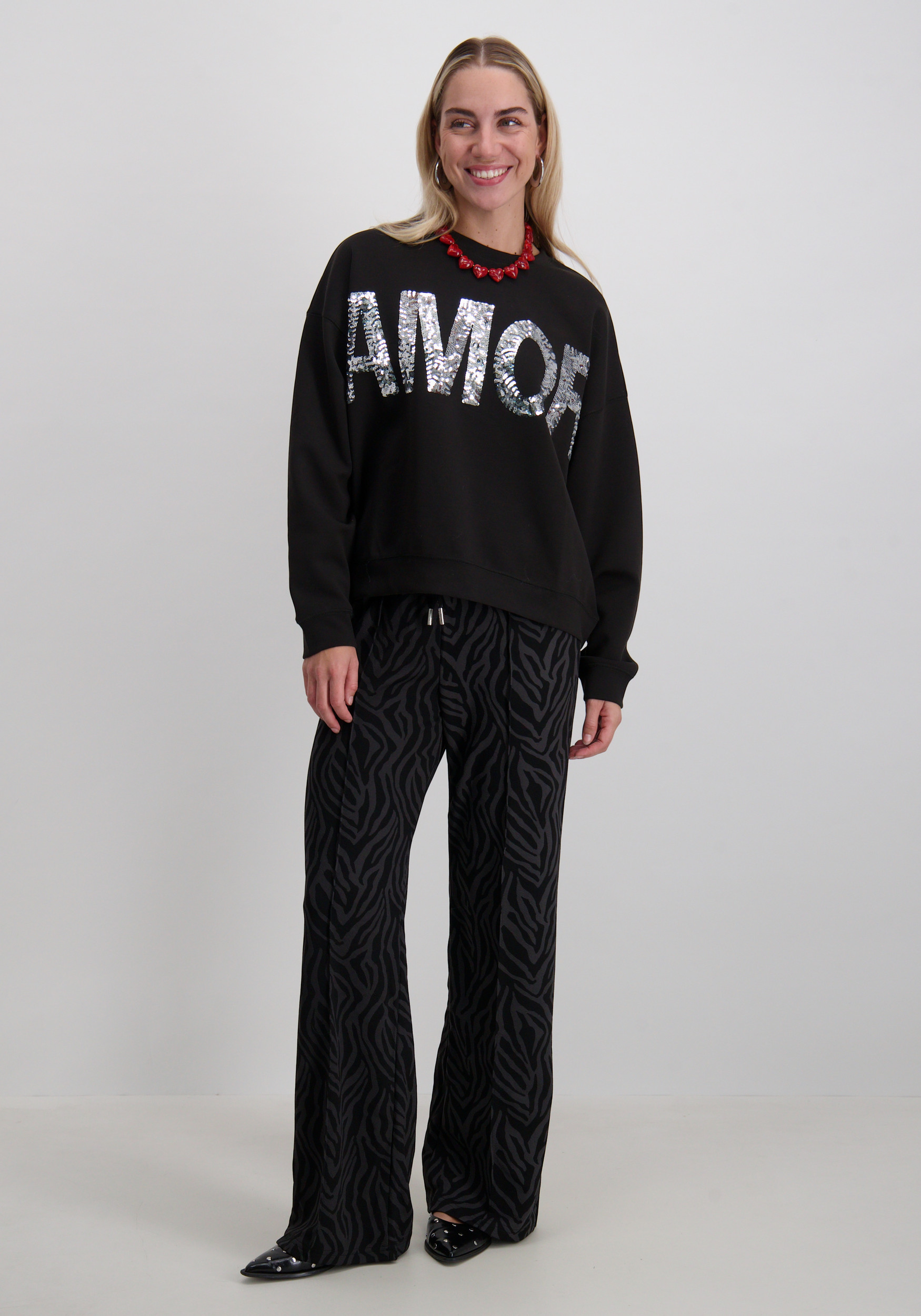 Ichi Sweater Kelicia 20124969 Zwart