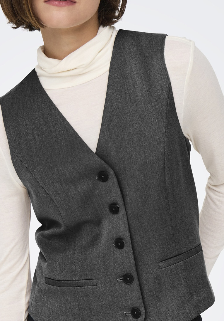 Only Gilet Iris-hattie 15331287 Donker Grijs