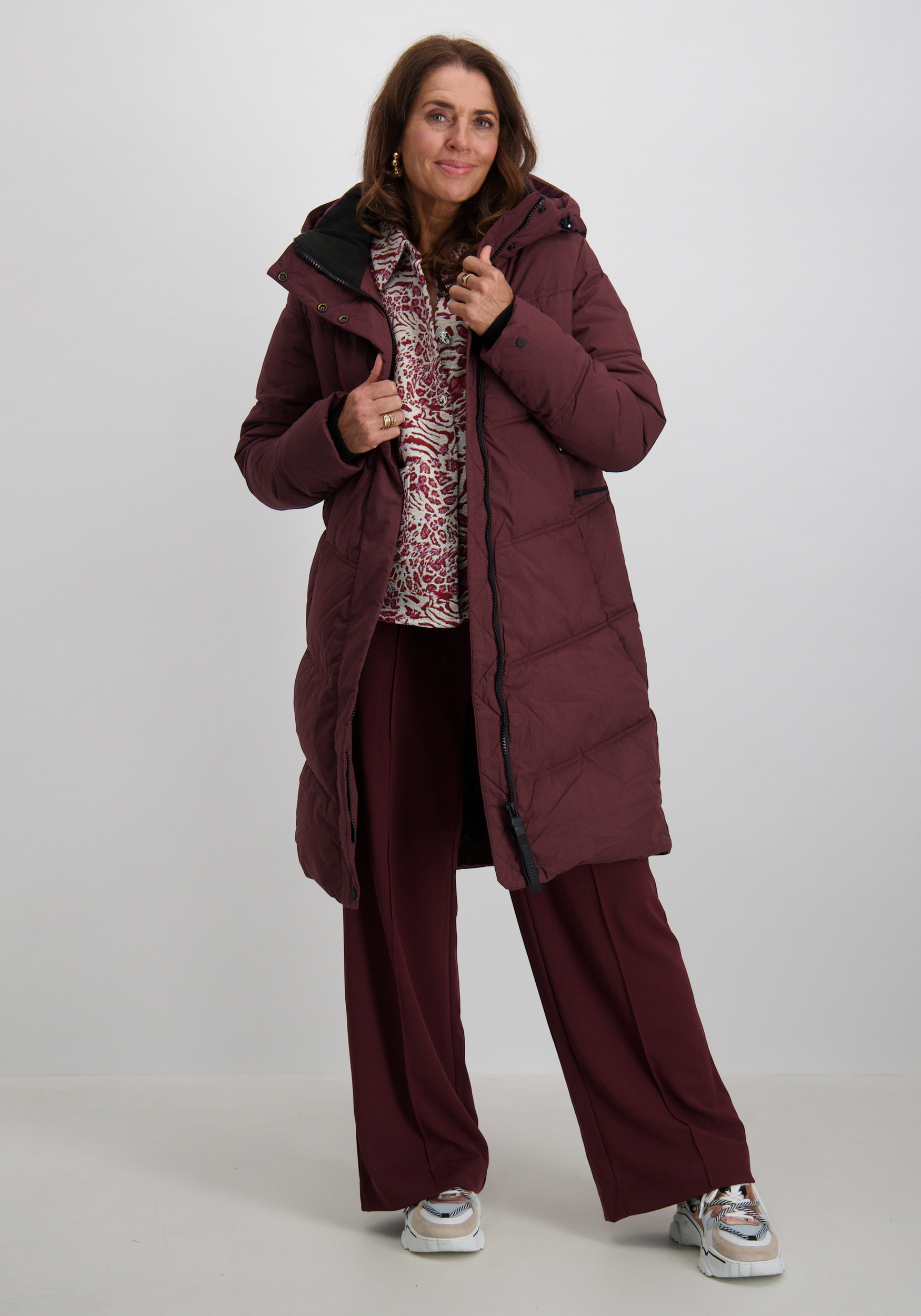 KHUJO Winterjas Graya 1253CO253 Bordeaux