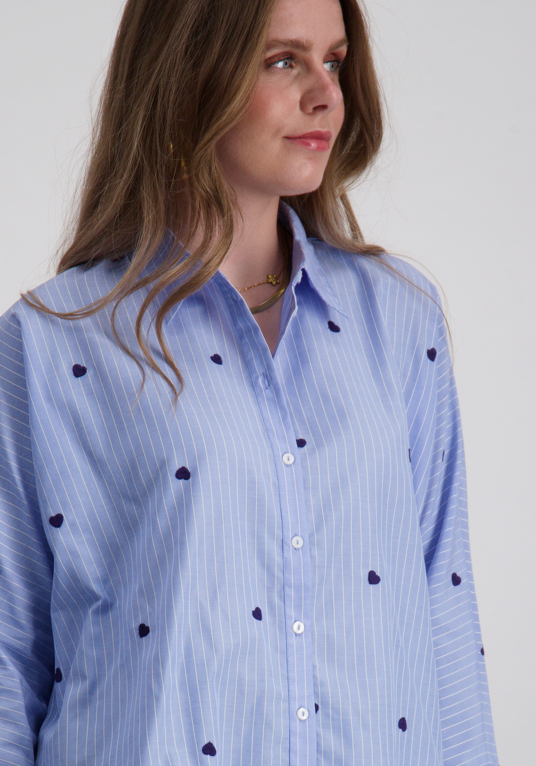 Only Blouse New lina grace 15344336 Licht blauw