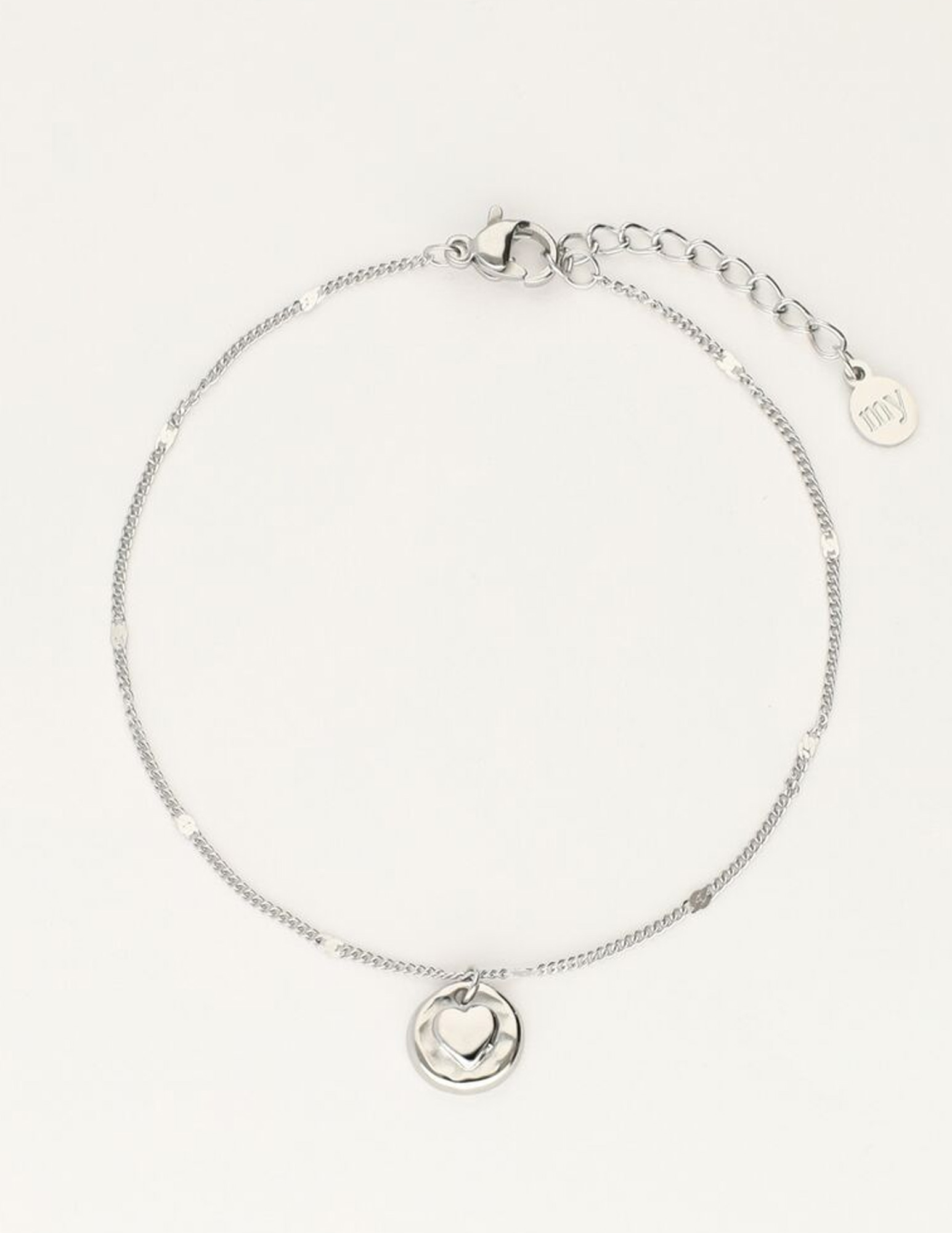 My Jewellery Armband Hammered heart MJ11539 Zilver