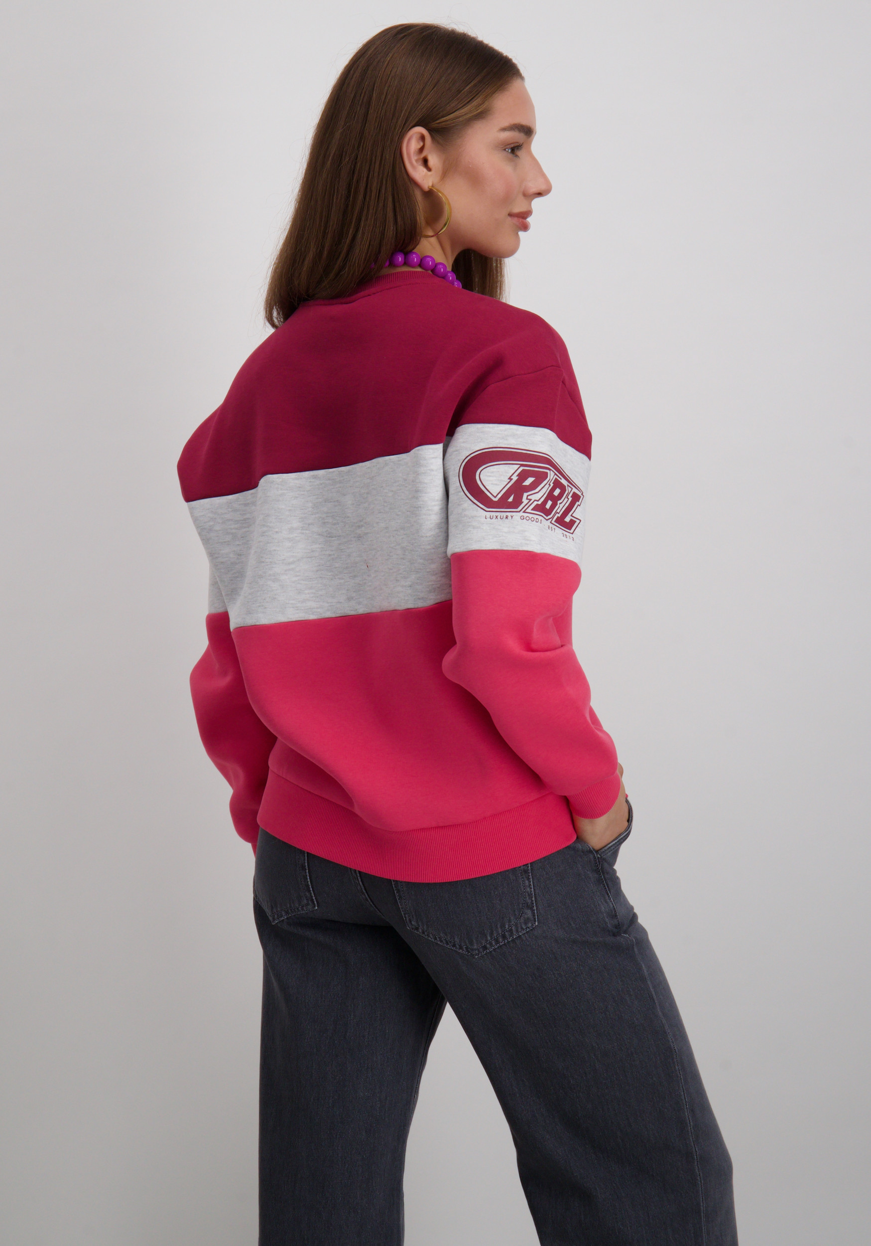 Colourful Rebel Sweater Colourblock WS417099 Multi