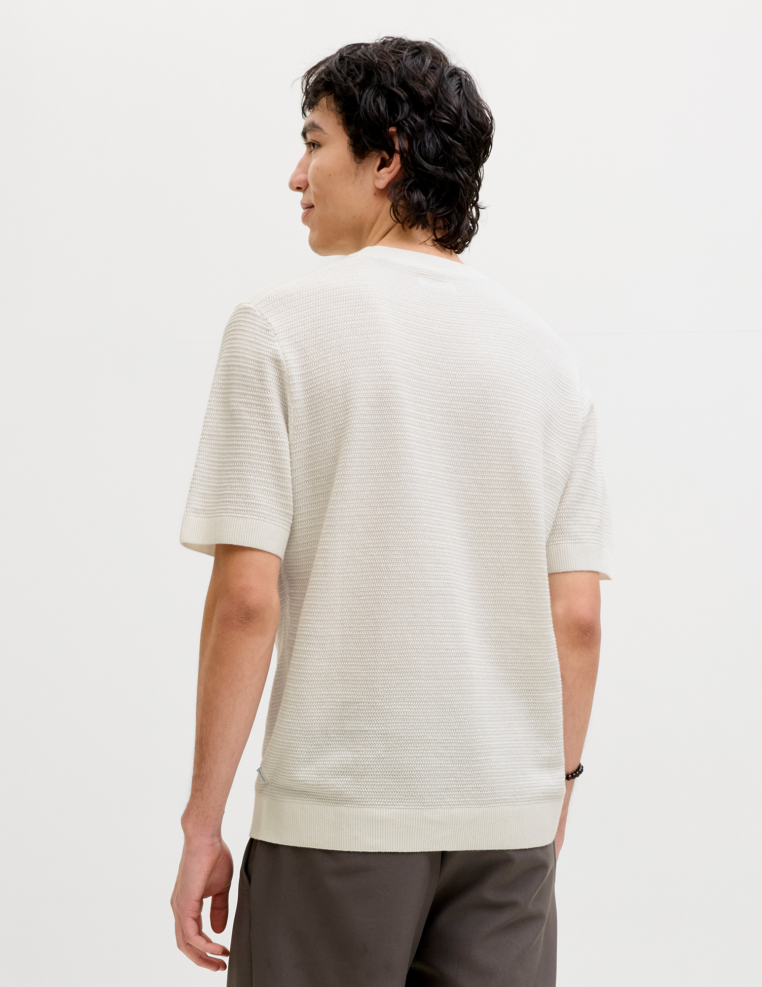 JACK & JONES Trui Riley 12292035 Wolwit-ecru