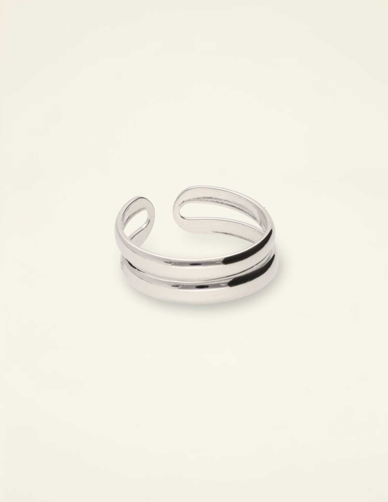 My Jewellery Dubbele ring MJ09059 Zilver