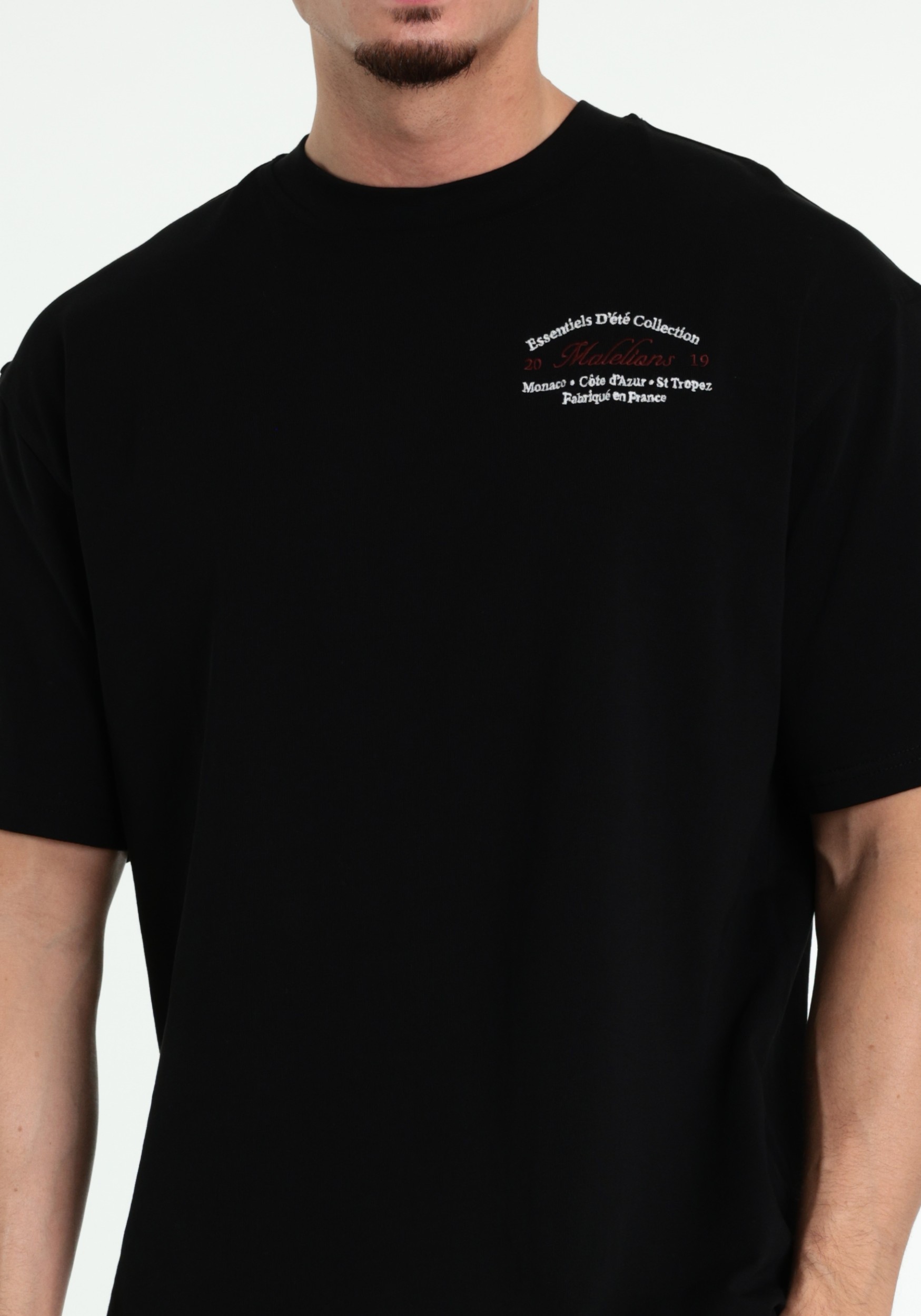 Malelions T-shirt Marina MMA40026075 Zwart
