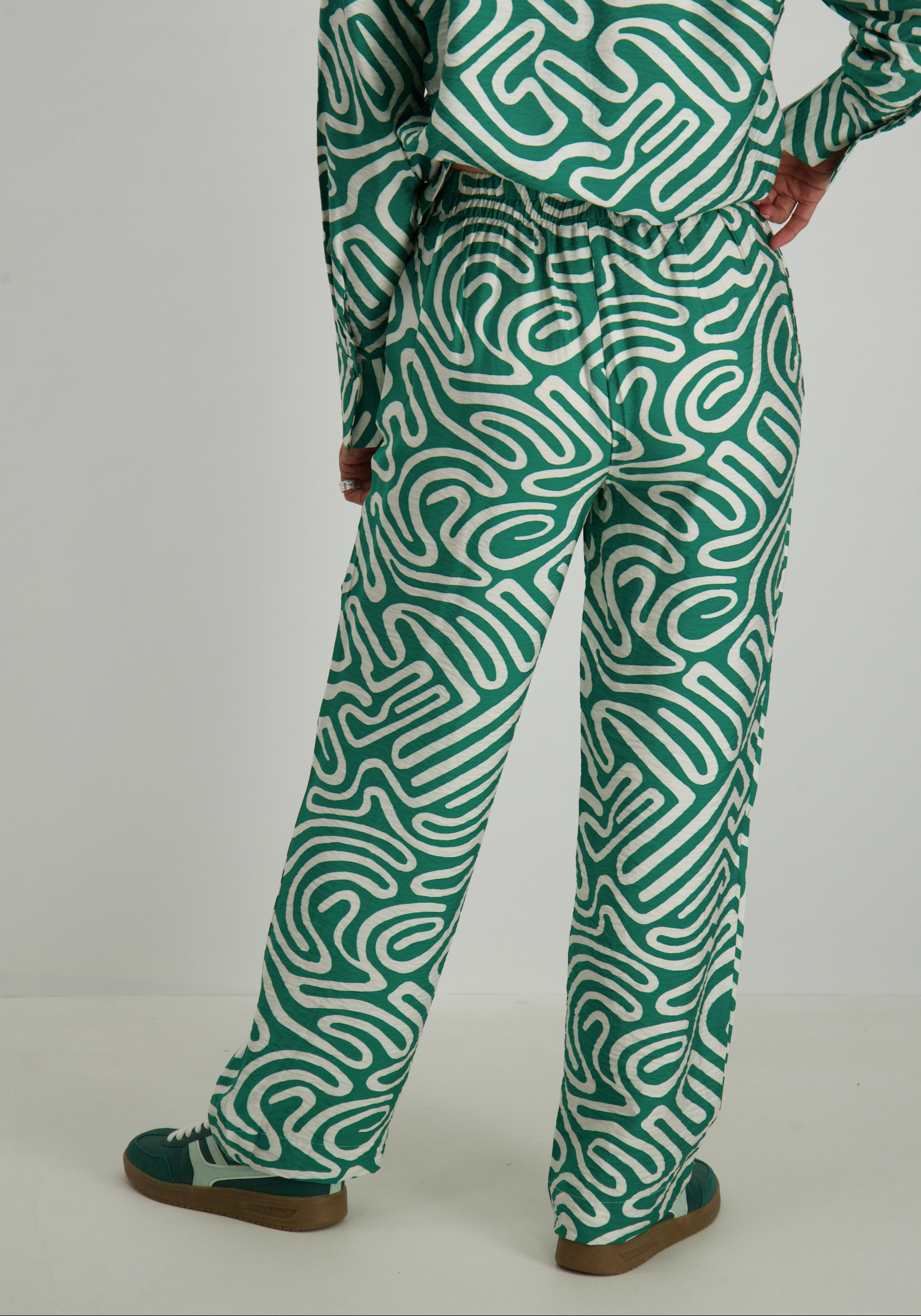 Vero moda Broek Vigdis 10323272 Groen