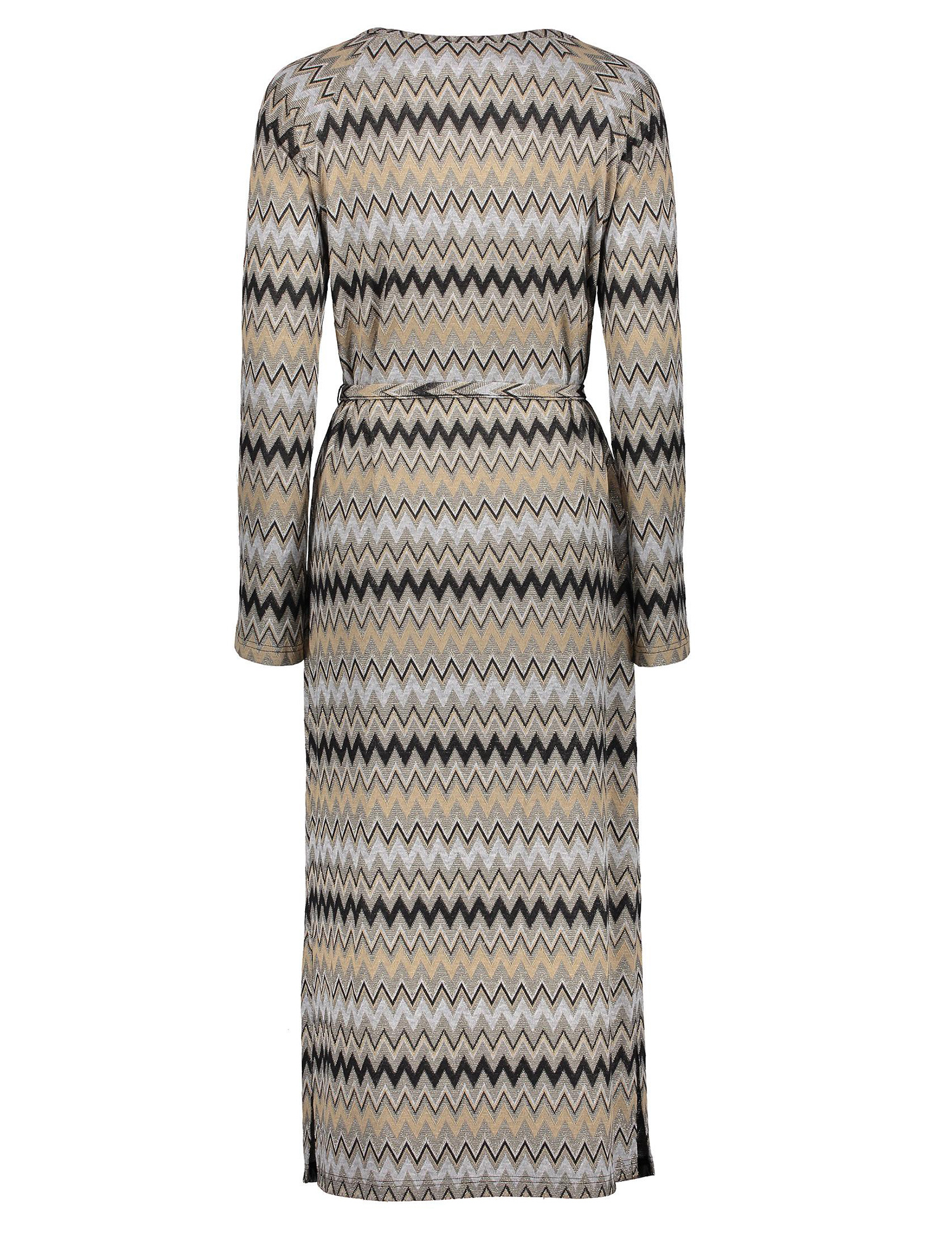 Geisha Jurk Zig-zag print 47610-20 Zand