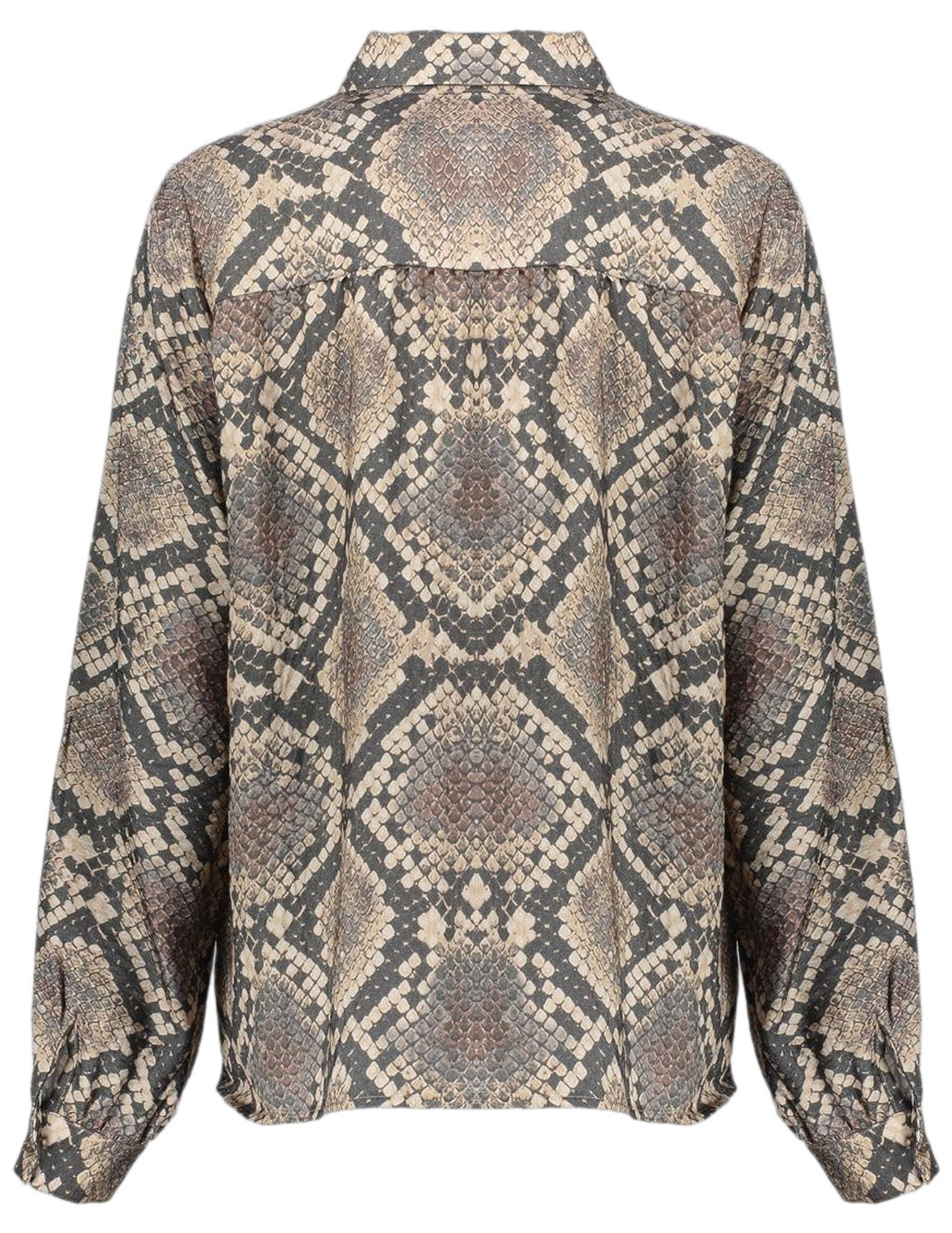 Geisha Blouse Animal 53644-20 Zwart