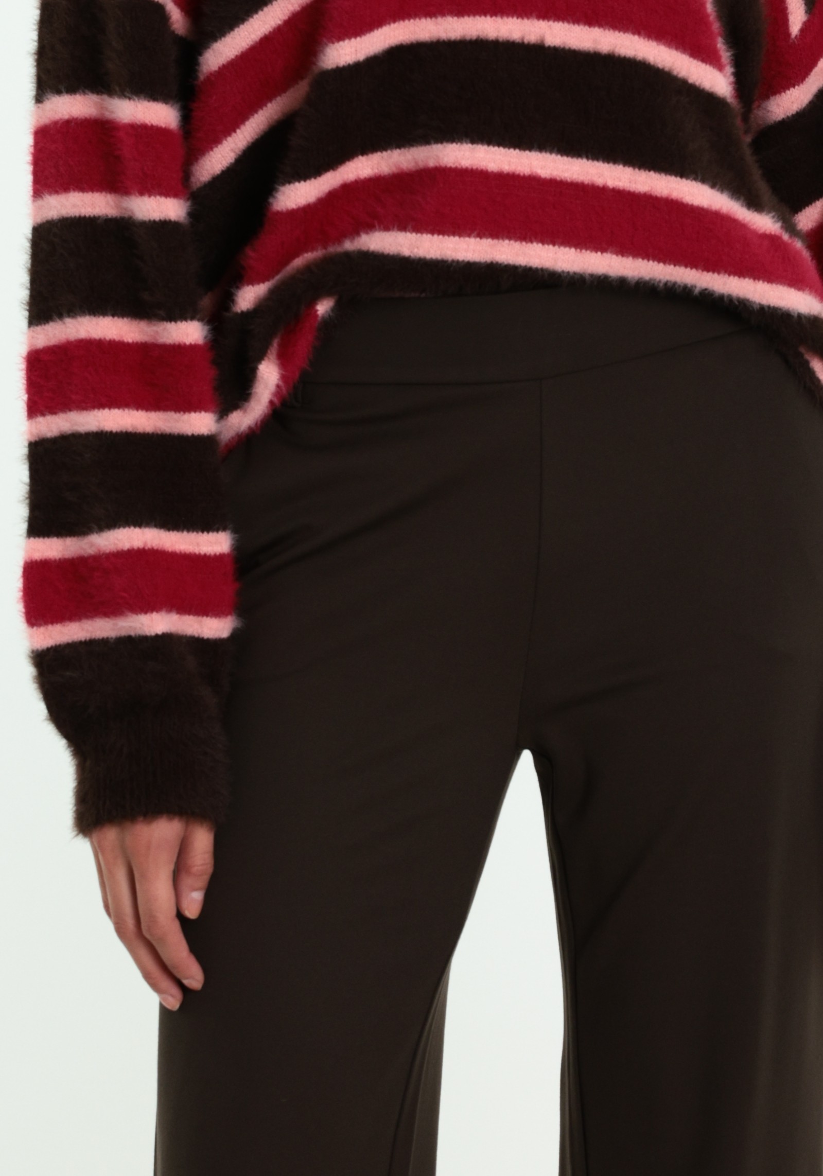 ONLY Broek Poptrash 15341829 Donker bruin