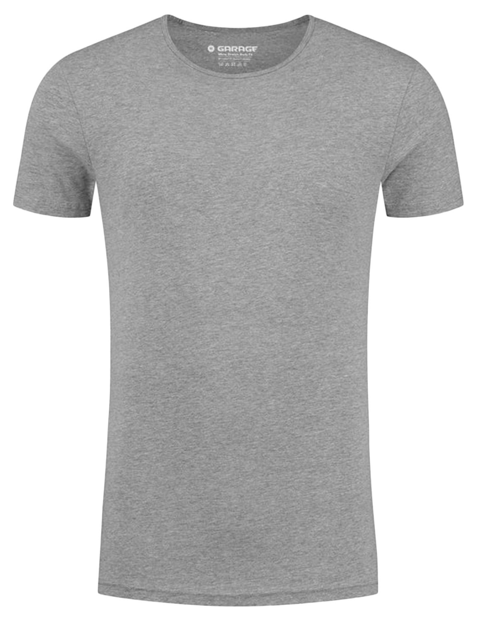 Garage T-shirt Bodyfit ronde hals 0201 Grijs