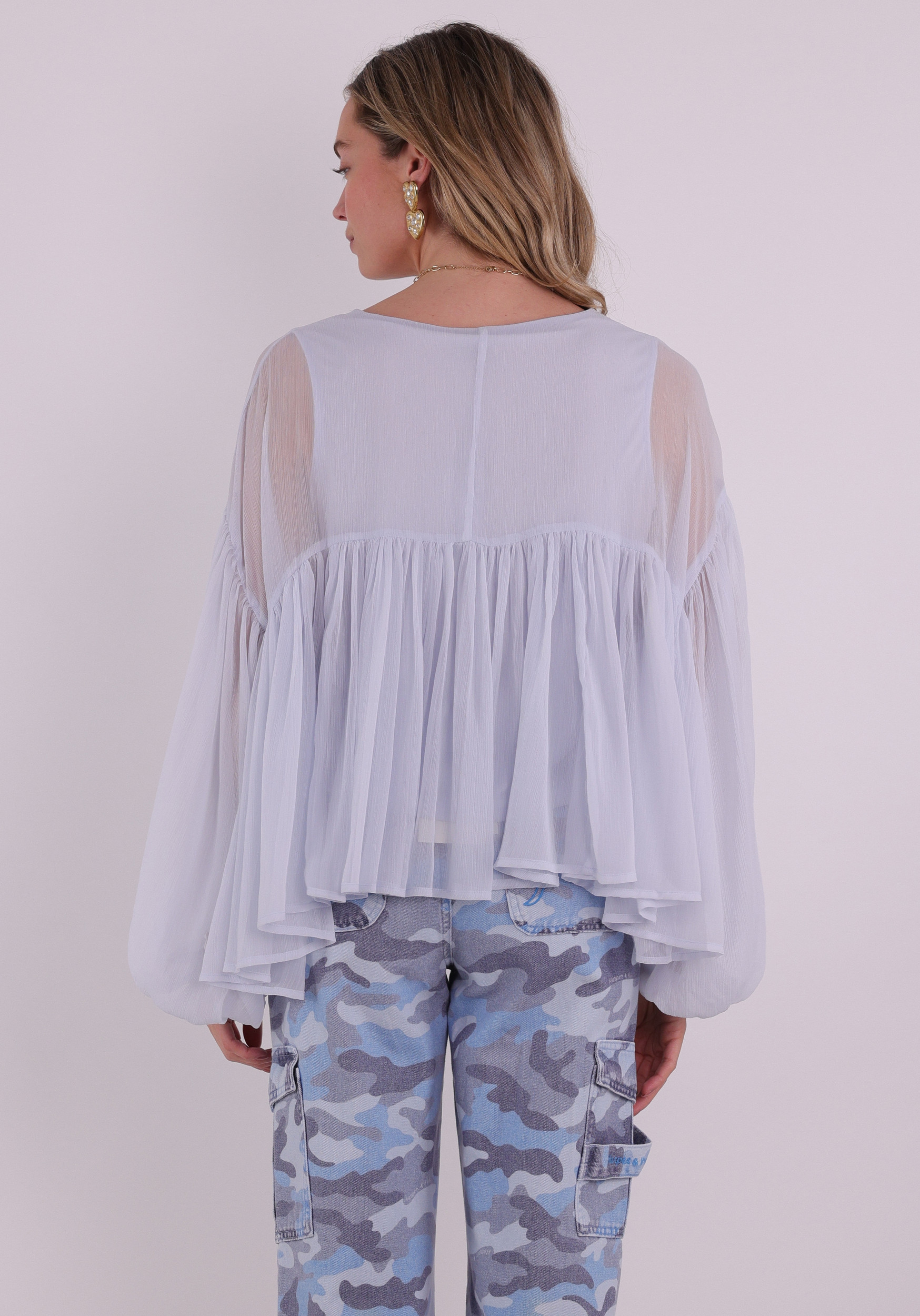 Vero moda Top Katie 10346404 Licht blauw