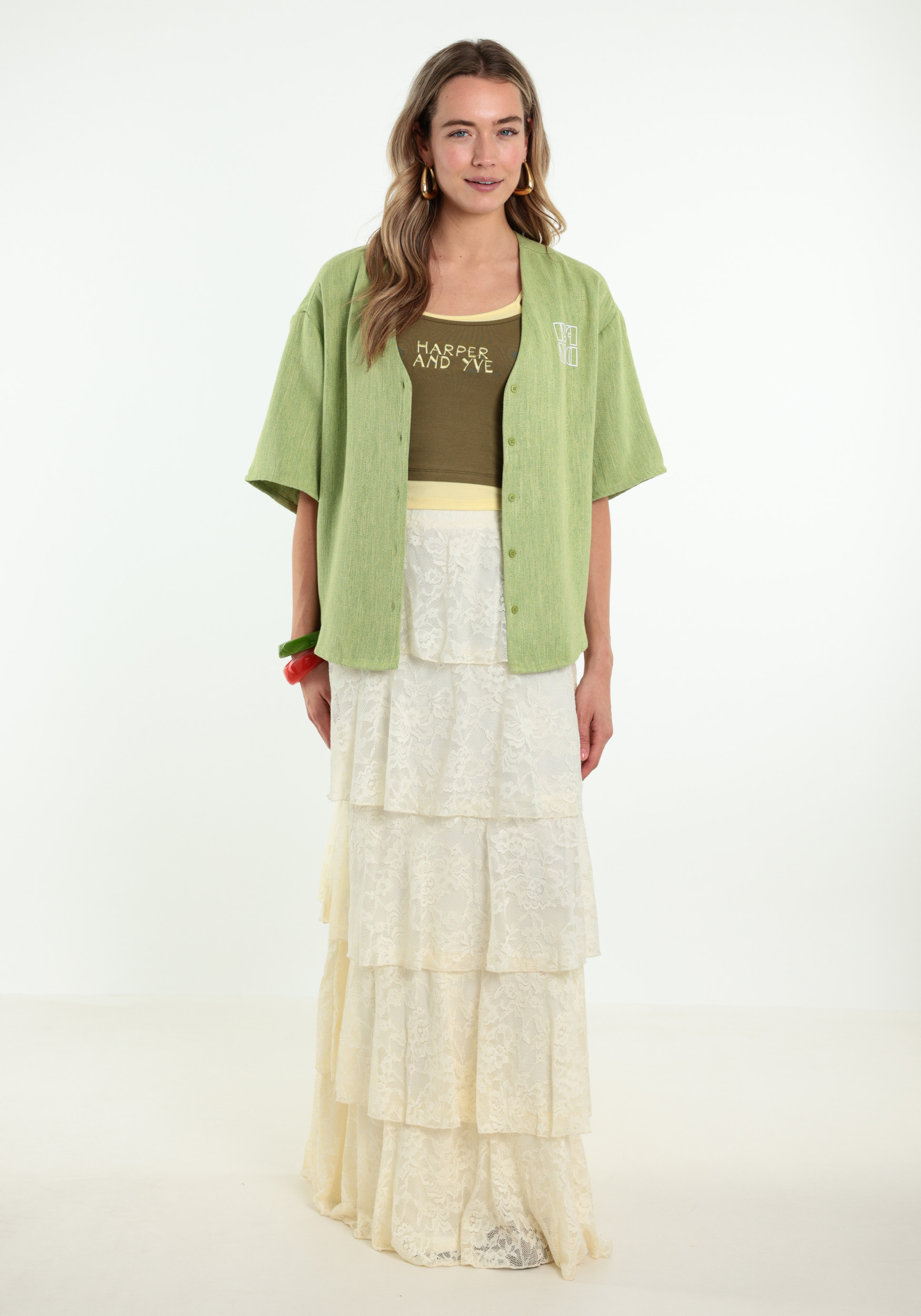 Harper & Yve Rok Noue HS6P004 Wolwit-ecru