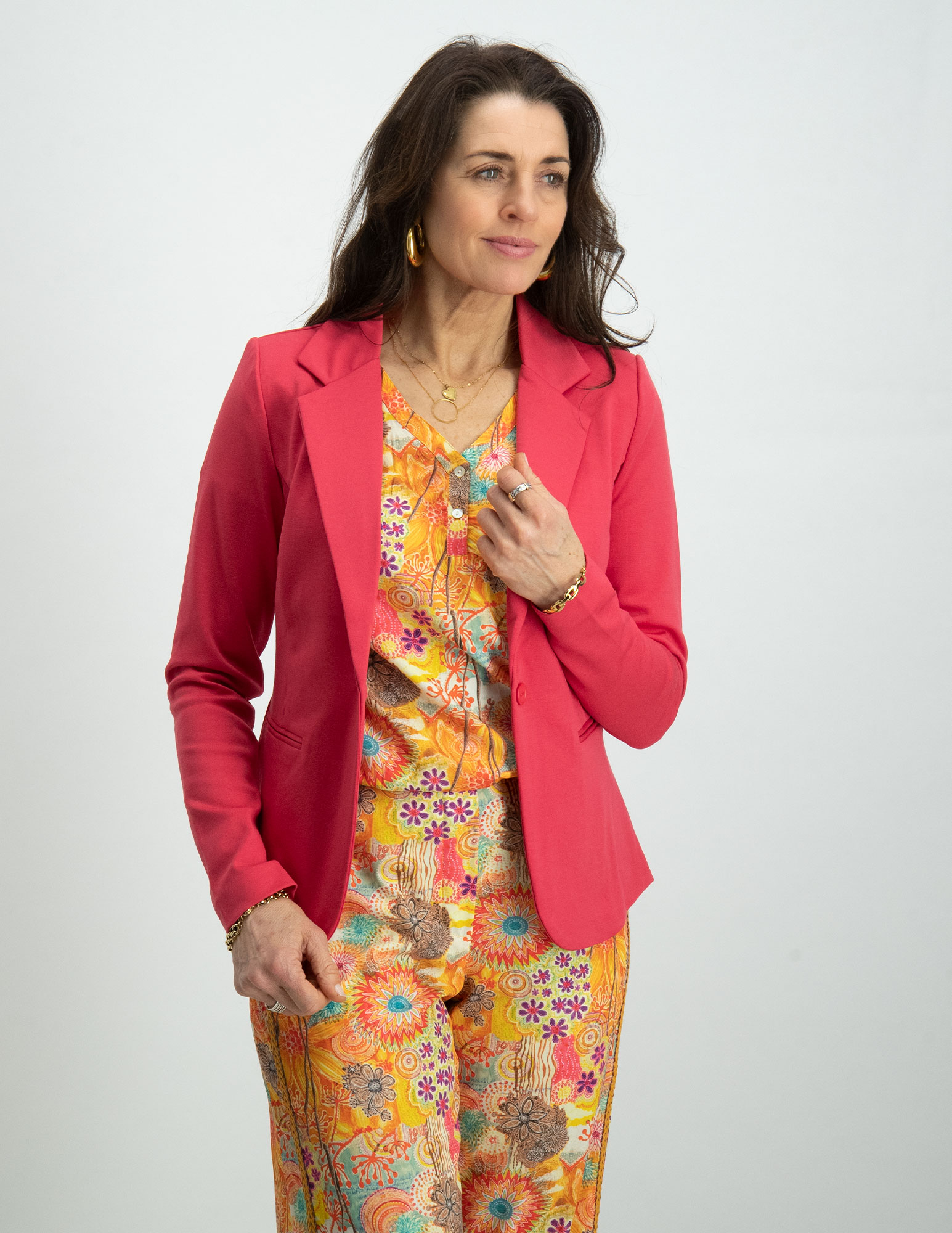 Ichi Blazer Kate 20101801 Donker rose