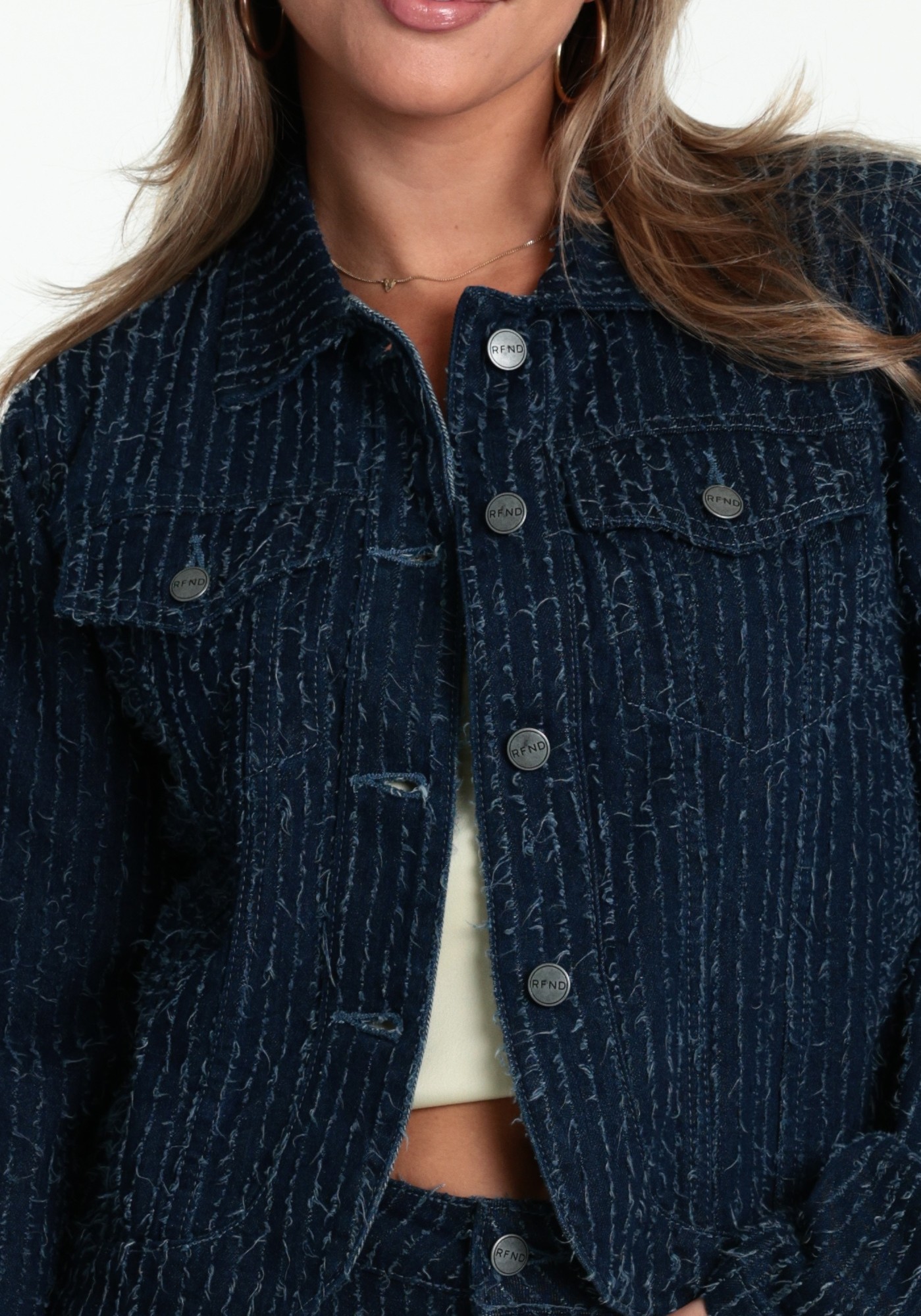 Refined Department Ayla Spijkerjack R2609474059 Blauw