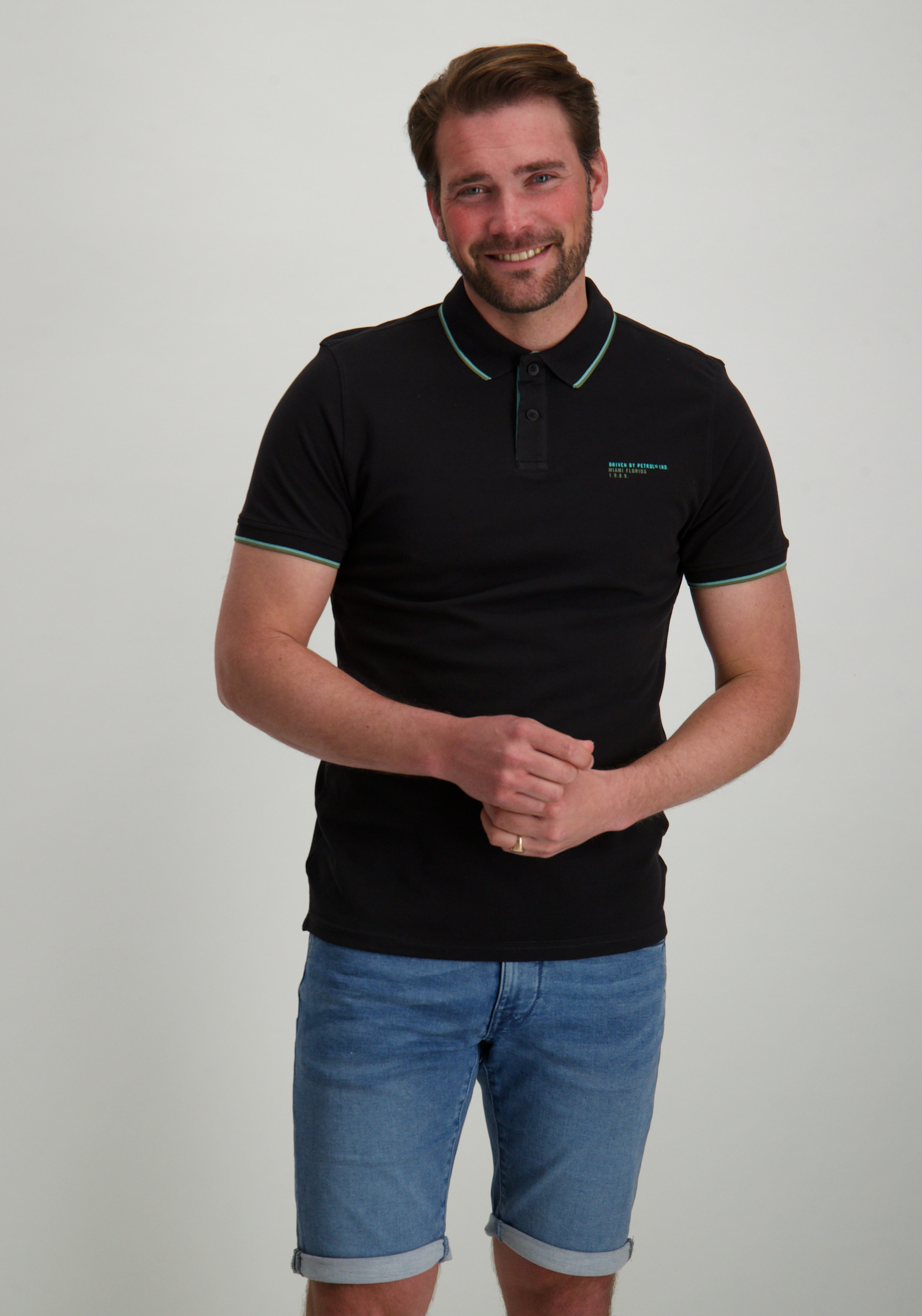 Petrol Polo M-1050-POL102 Zwart