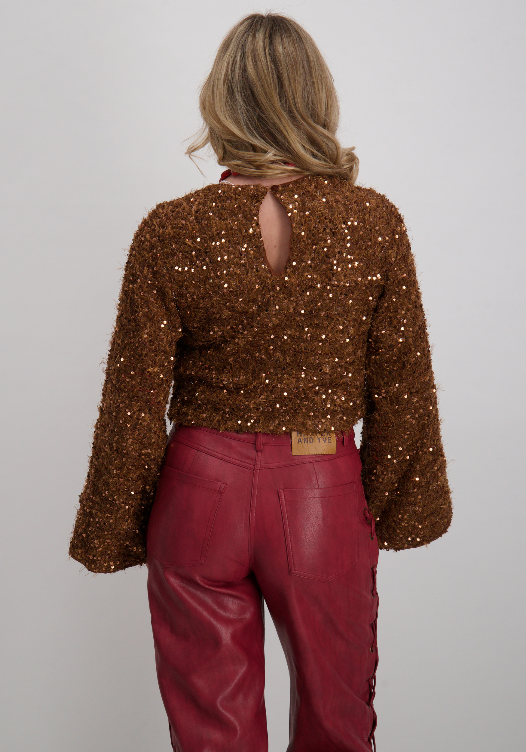 Harper & Yve Top Cath DW25P620 Bruin