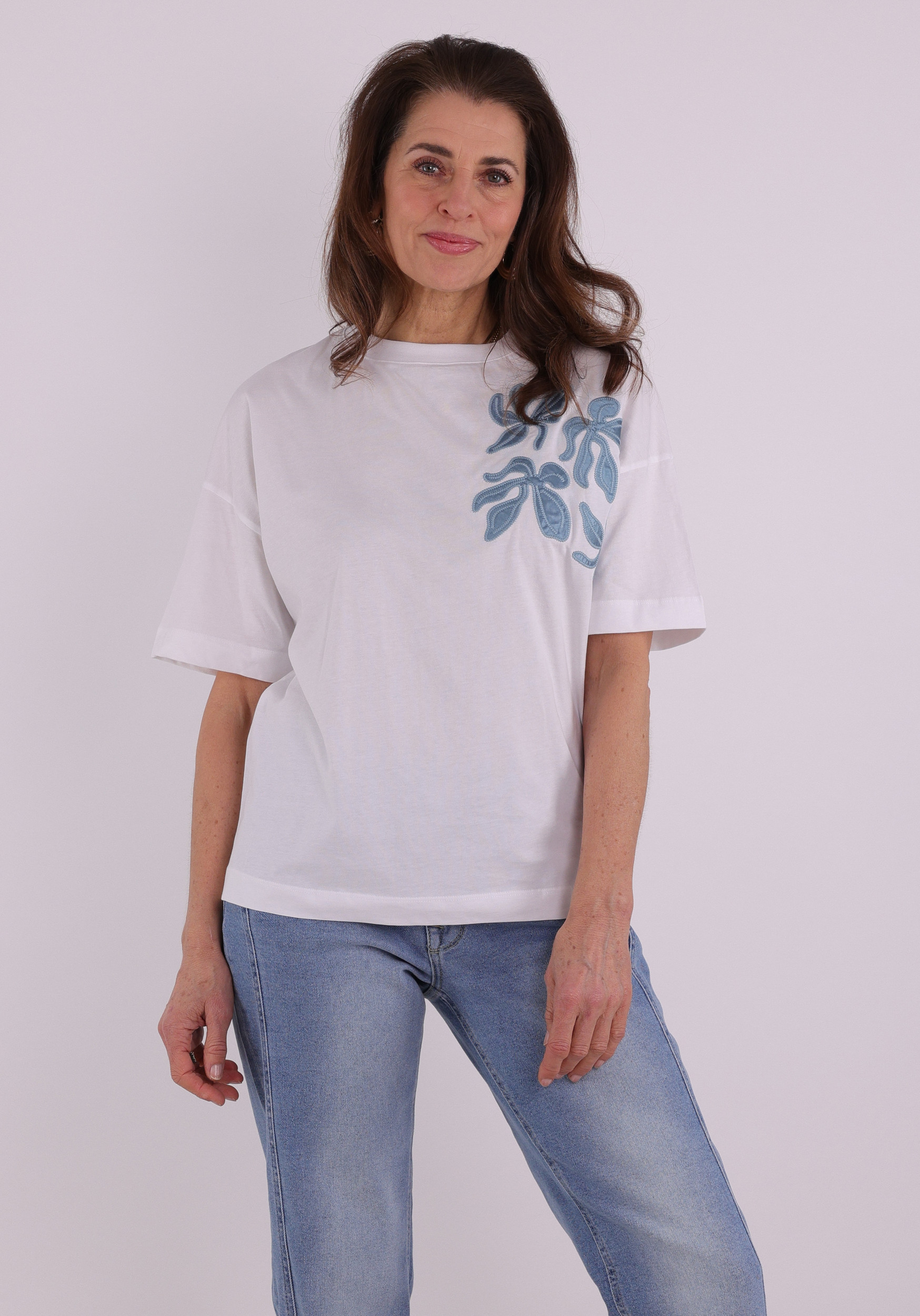 Jansen Amsterdam T-shirt RILEY SS26 Licht blauw