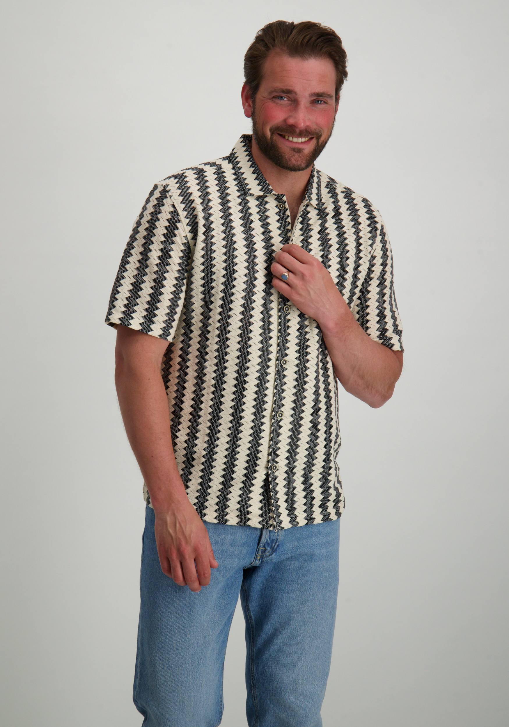 No Excess Overhemd 28490488 Zwart/Wit