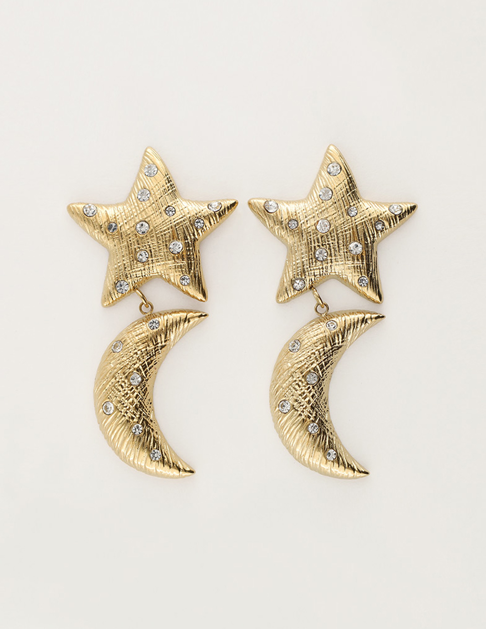My Jewellery Starry oorhangers met maan en ster MJ11925 Goud