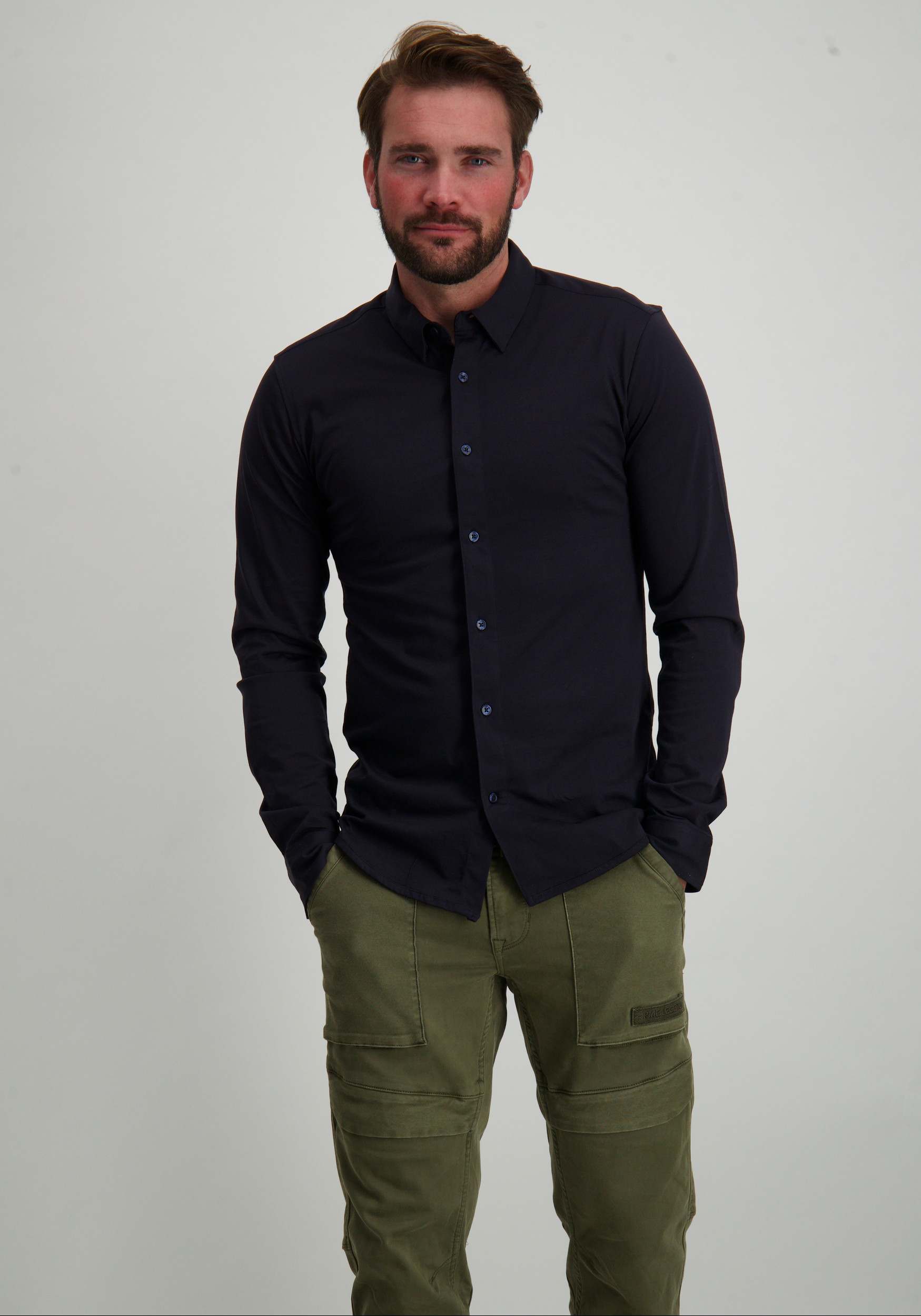 ONLY & SONS Overhemd stretch 22031023 Blauw