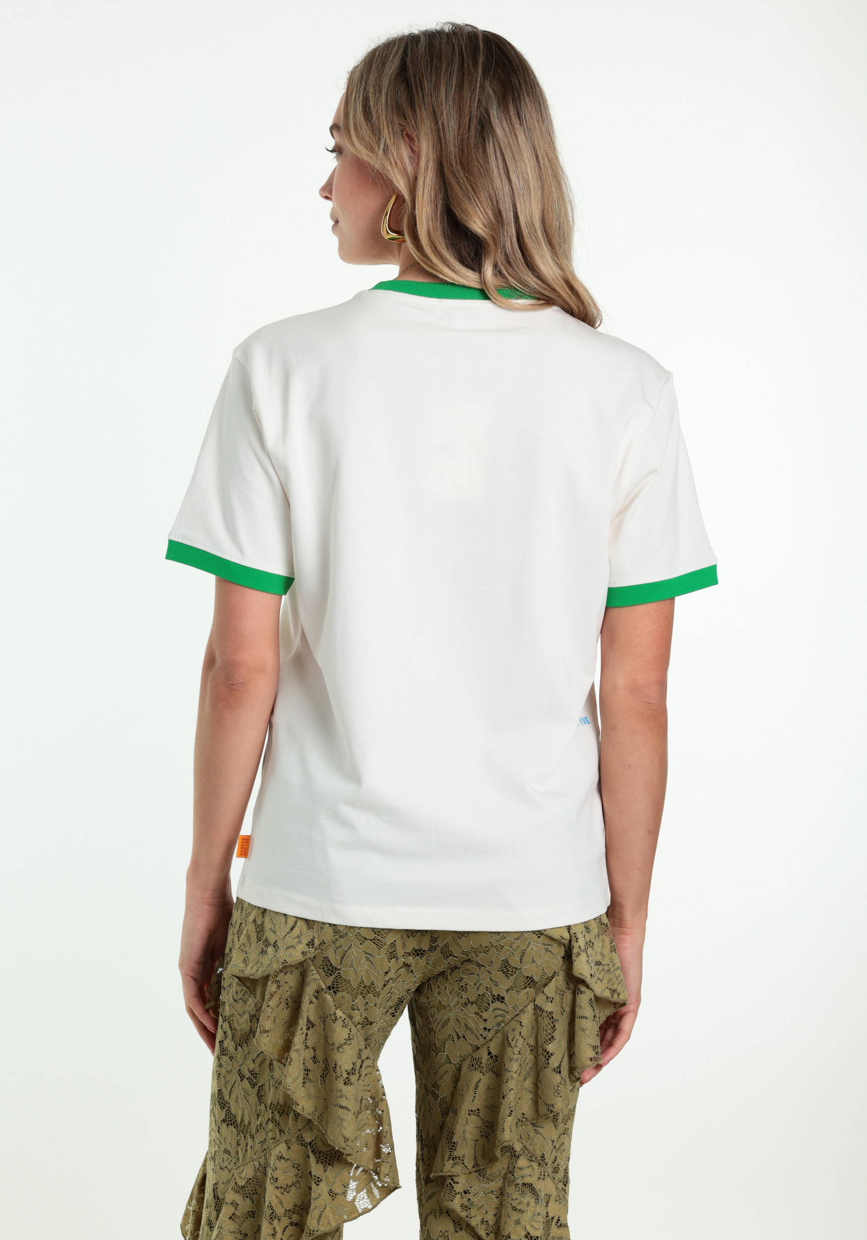 Harper & Yve T-shirt Latido HS6Y301 Wolwit-ecru