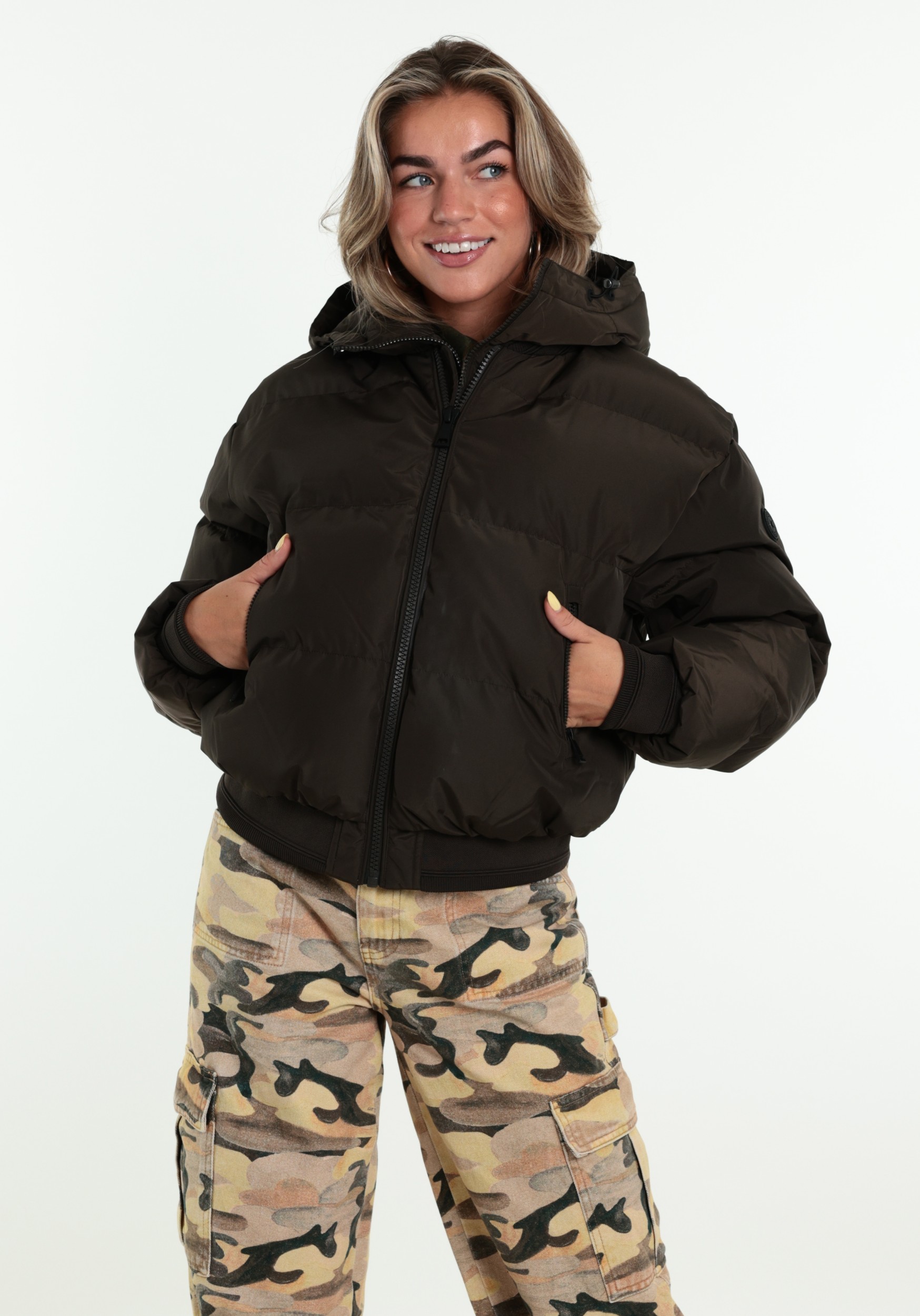 AIRFORCE Bree bomber FRW1157 Donker bruin