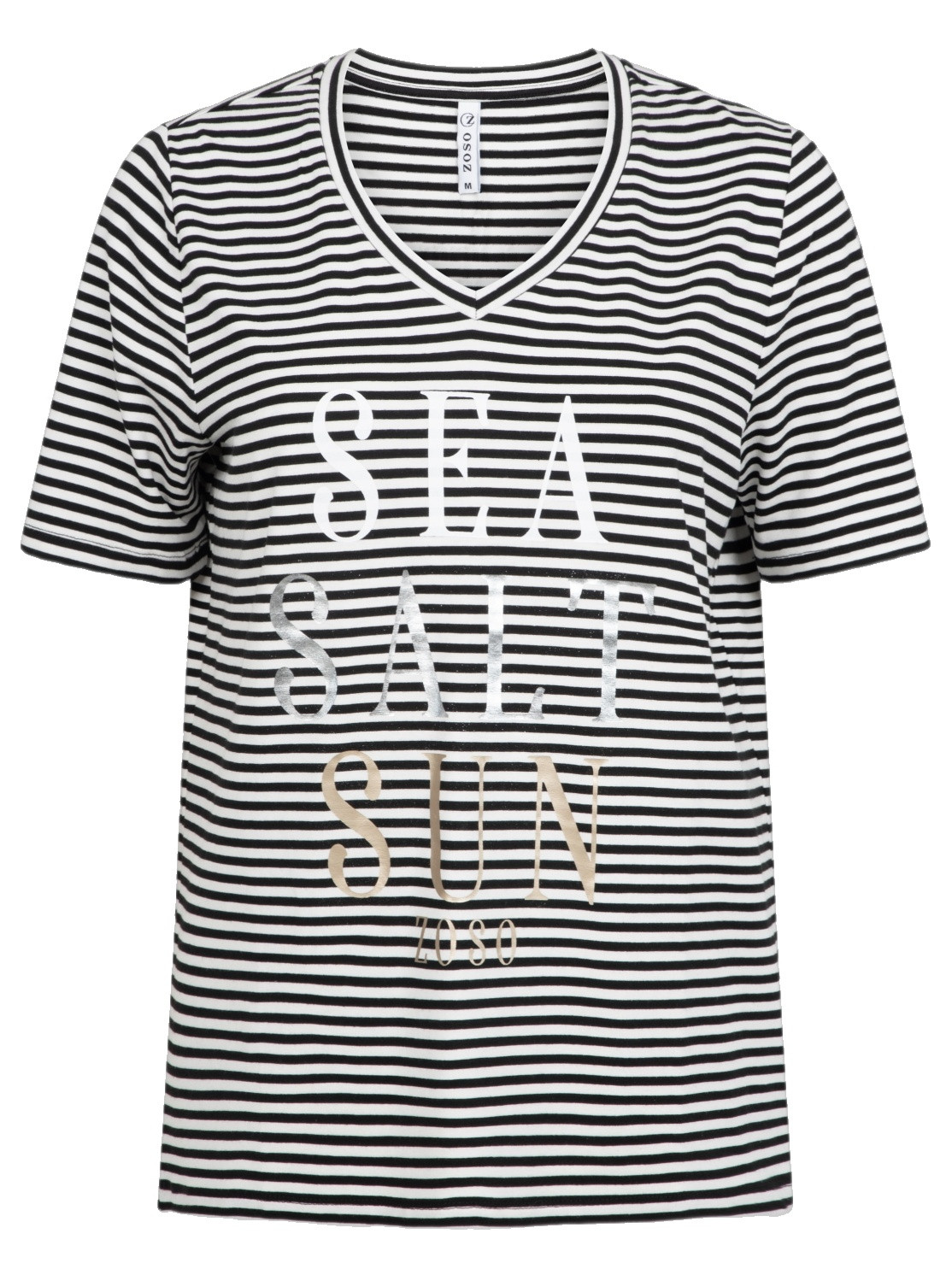 Zoso T-shirt 253Merel Zwart/Wit