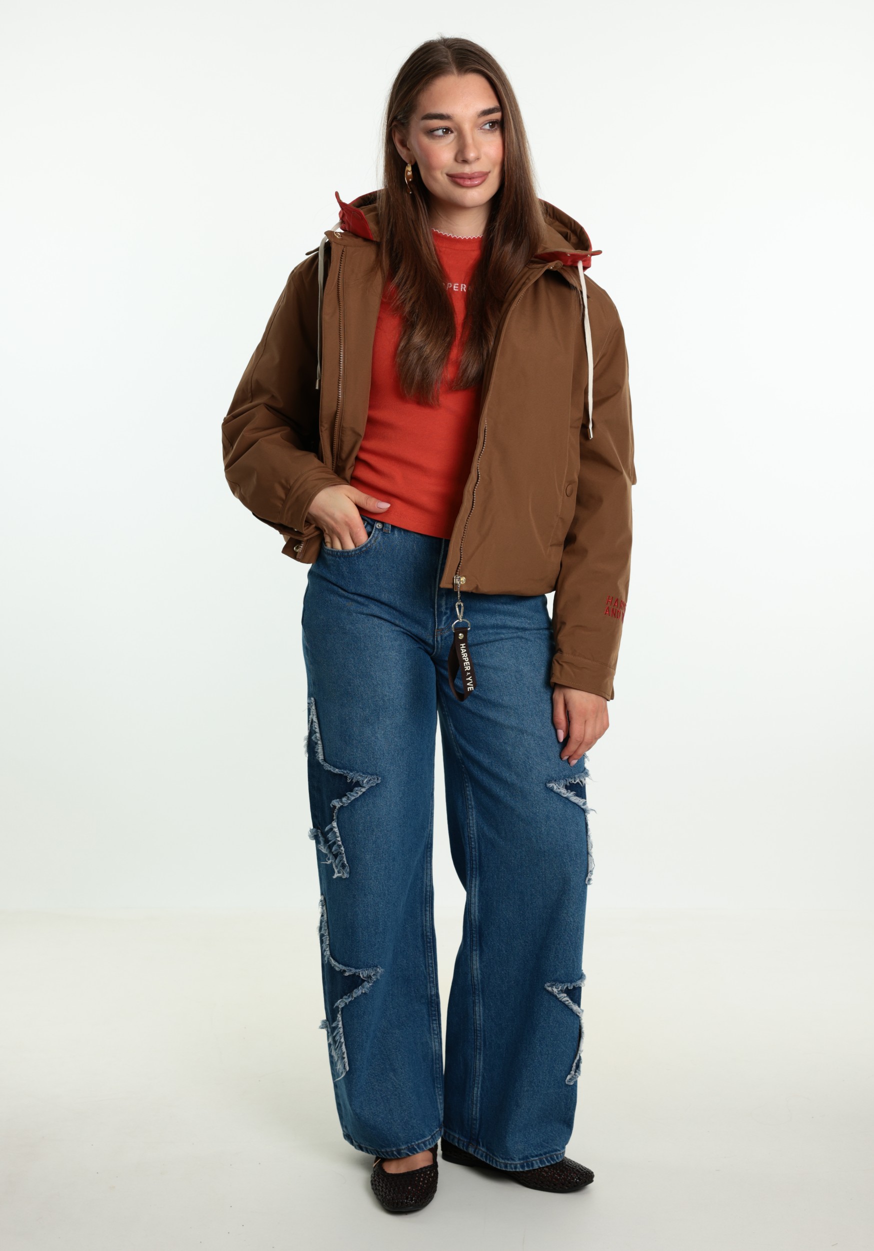Harper & Yve Winterjas Rowley AW6N231 Midden bruin